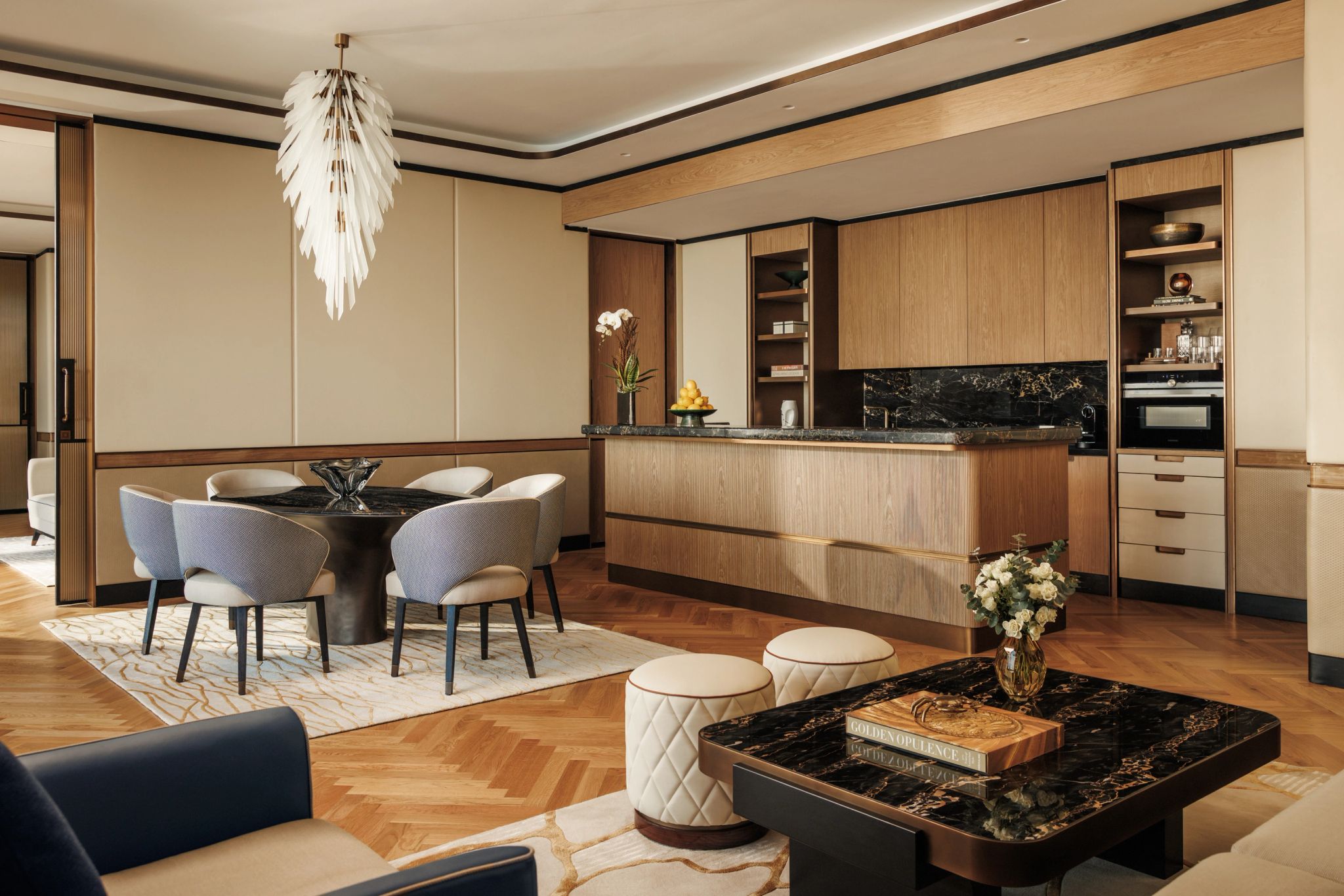 Promenade Terrace Suite sala de estar - mesa de jantar - suite grande