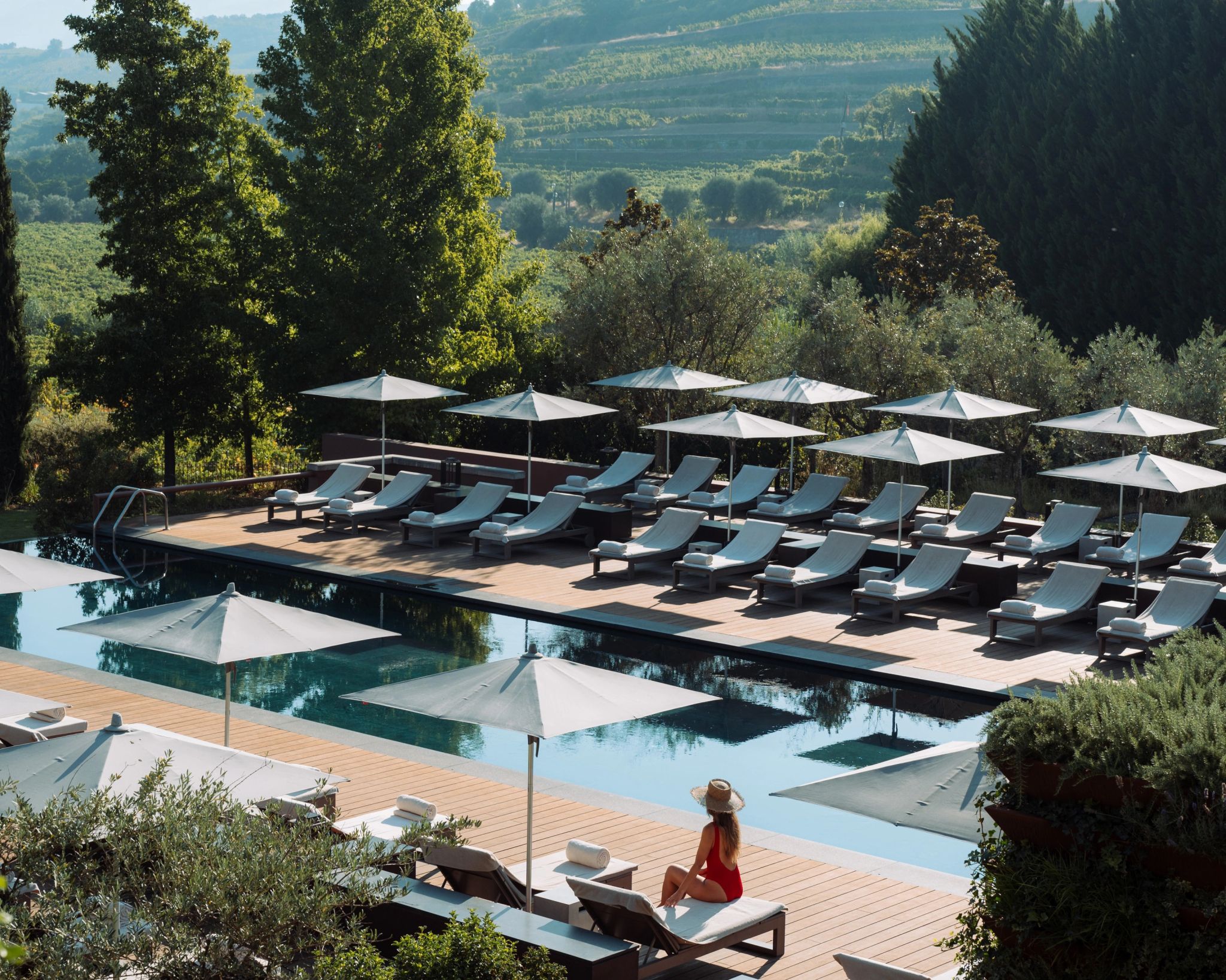 Piscina area piscina externa - descanso hotel luxo - resort sol portugal