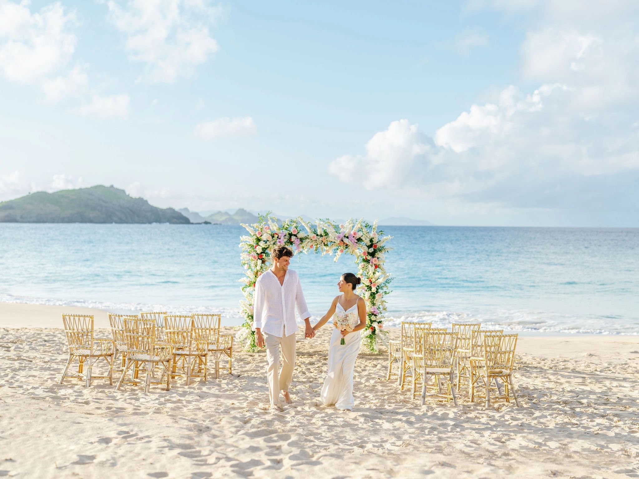 Evento de casamento decoraçao de casamento – casamento na praia - viagem dos sonhos
