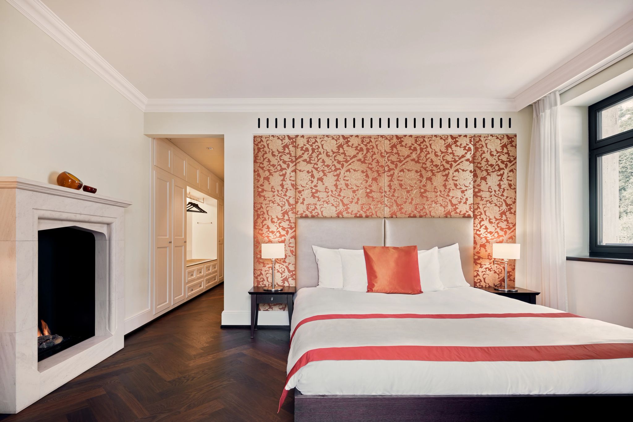 suite com lareira – suite ampla – suite de luxo - quarto com lareira - suite cama king