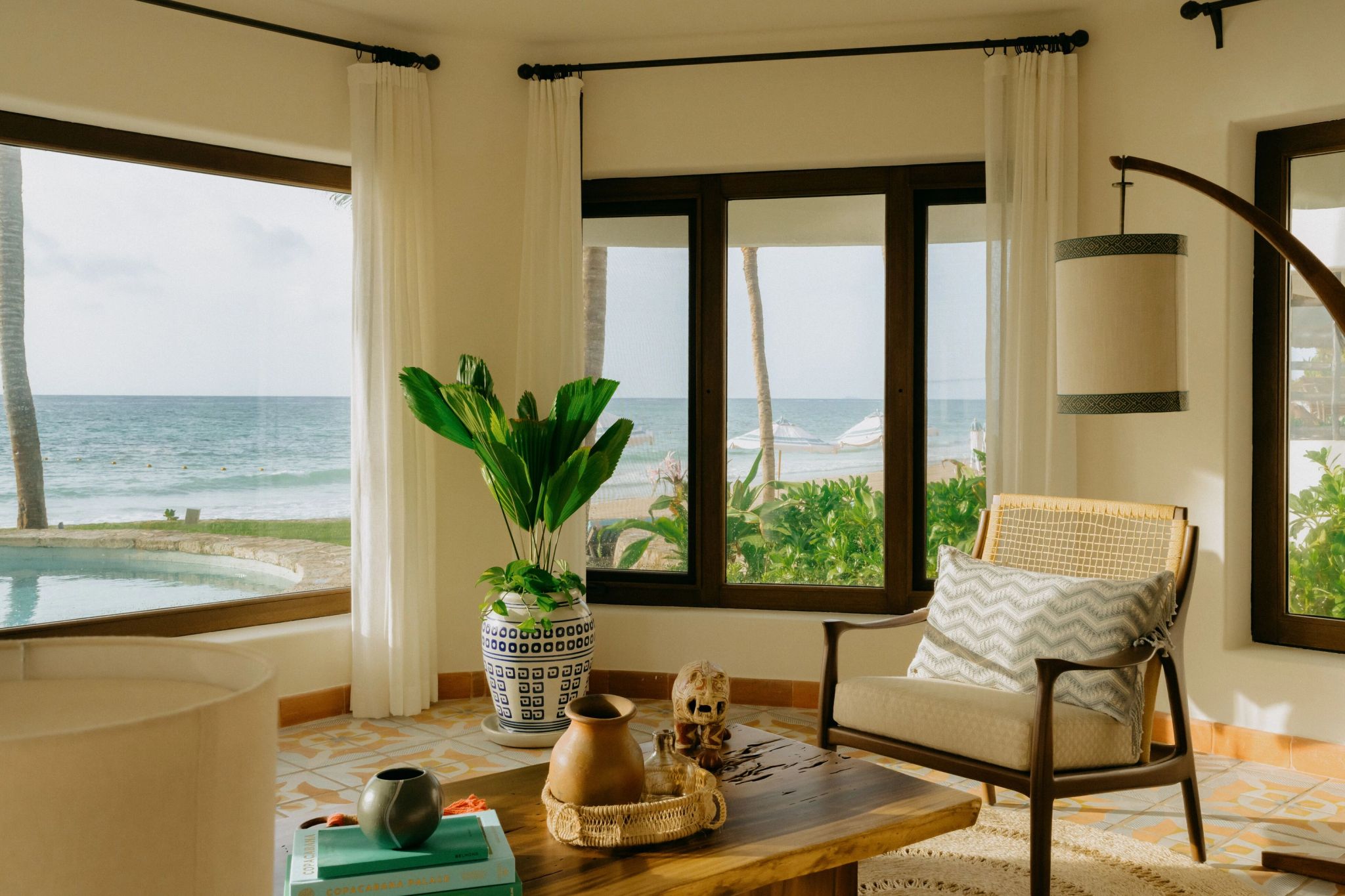 Villa Mariposa vista panoramica – sala de estar – sala de estar da suite