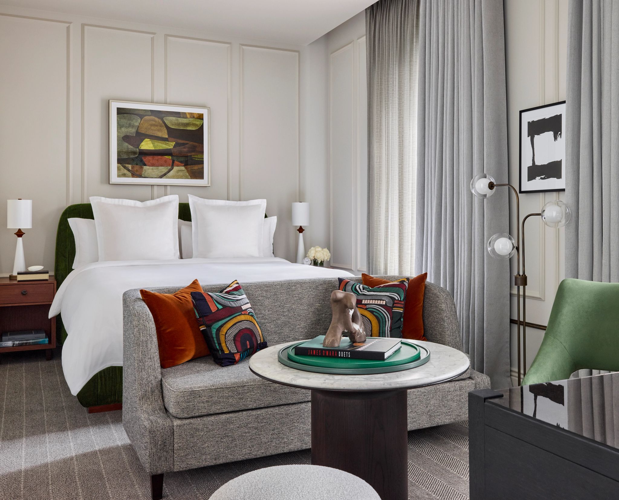 Deluxe King City View cama de hotel – quarto 5 estrelas – quarto amplo