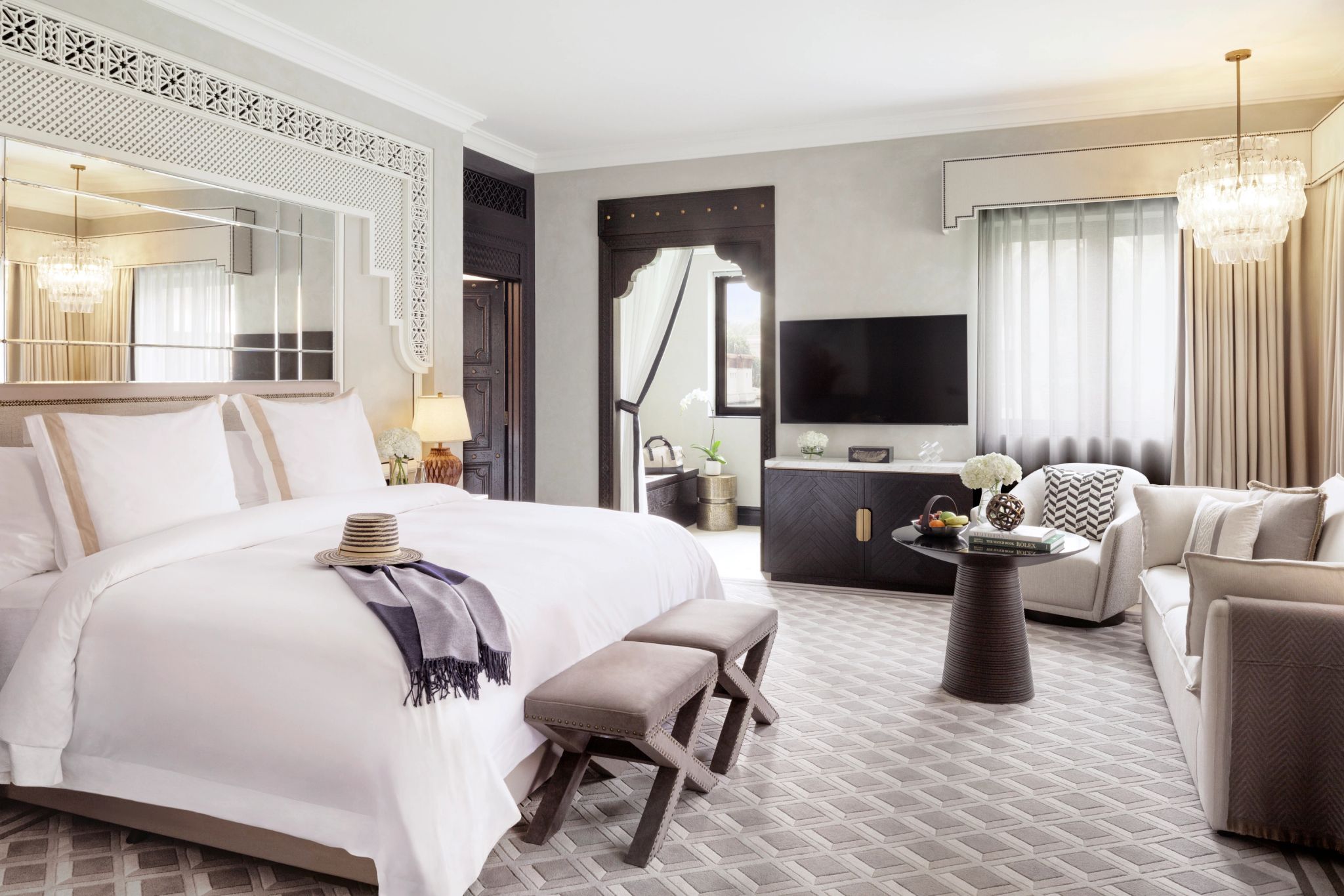 Palm House Garden cama king-size - decoracao moderna - quarto de hotel