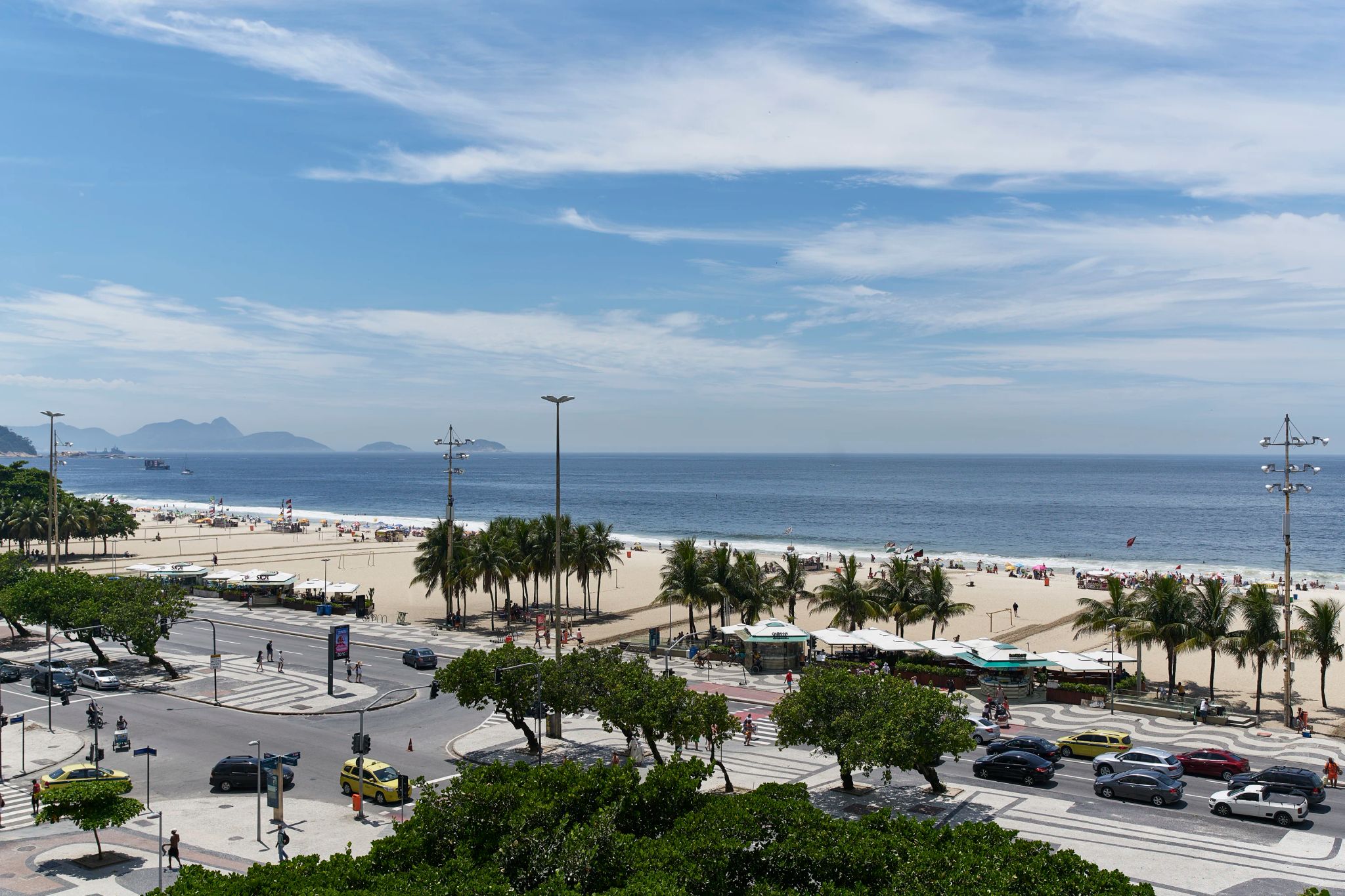 vista do quarto - hotel em copacabana