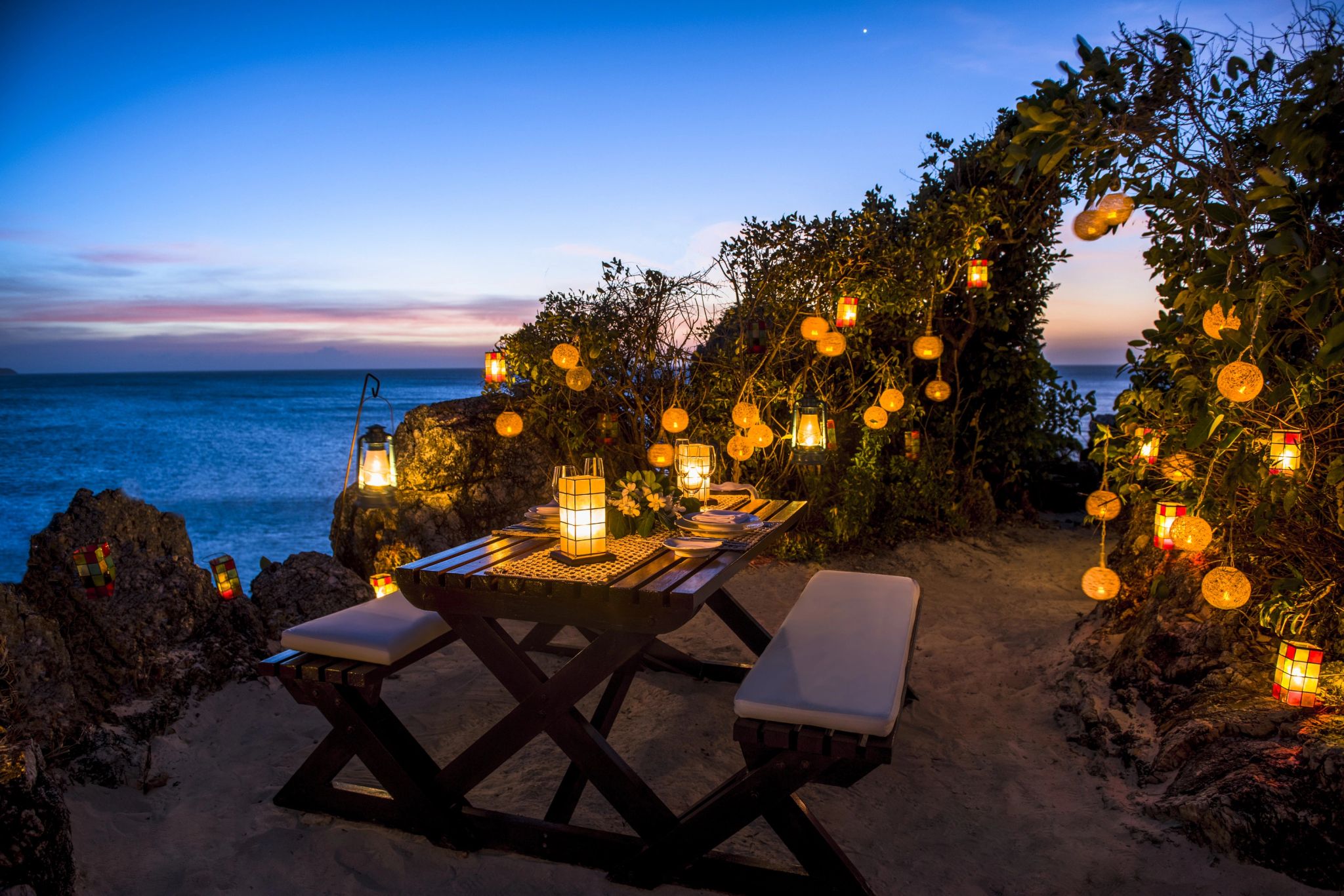 Experiências gastronômicas jantar vista mar - jantar ao ar livre - jantar romantico