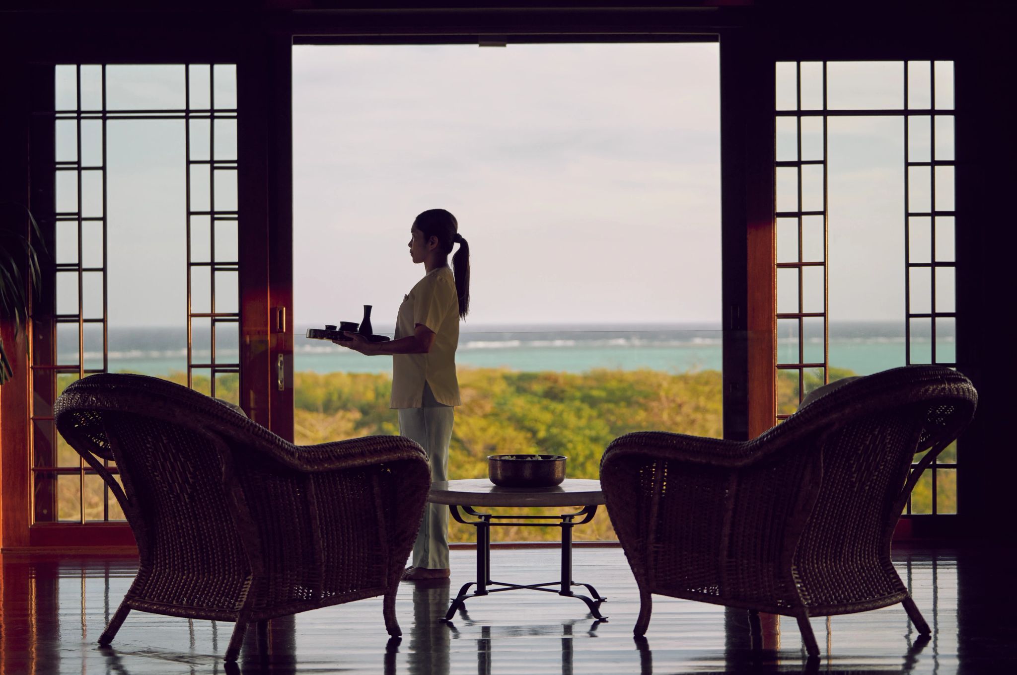 Aman Spa spa vista mar– atividades de lazer - lounge do spa - spa de luxo