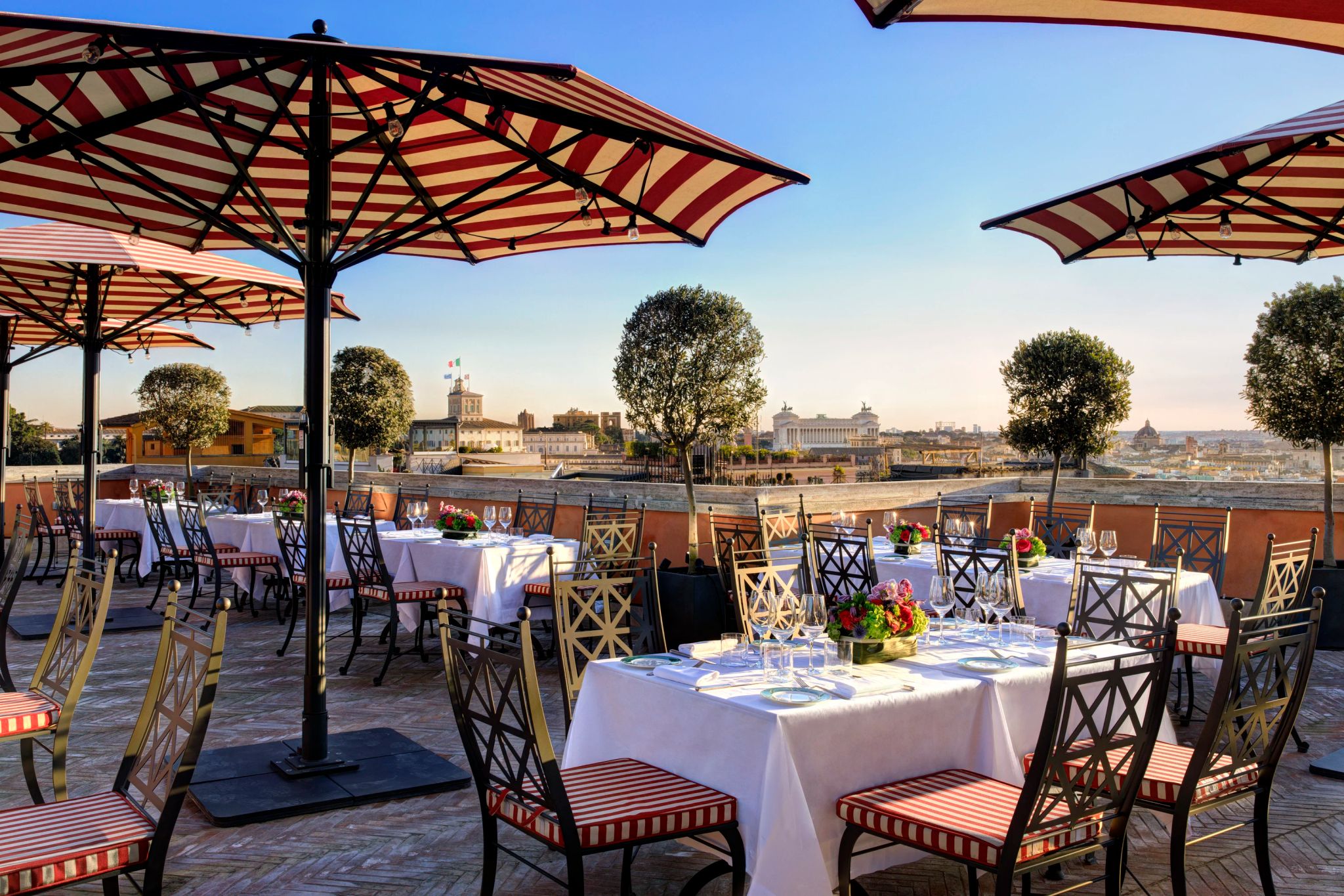 terraço vista roma - vista panoramica de roma - restaurante ao ar livre