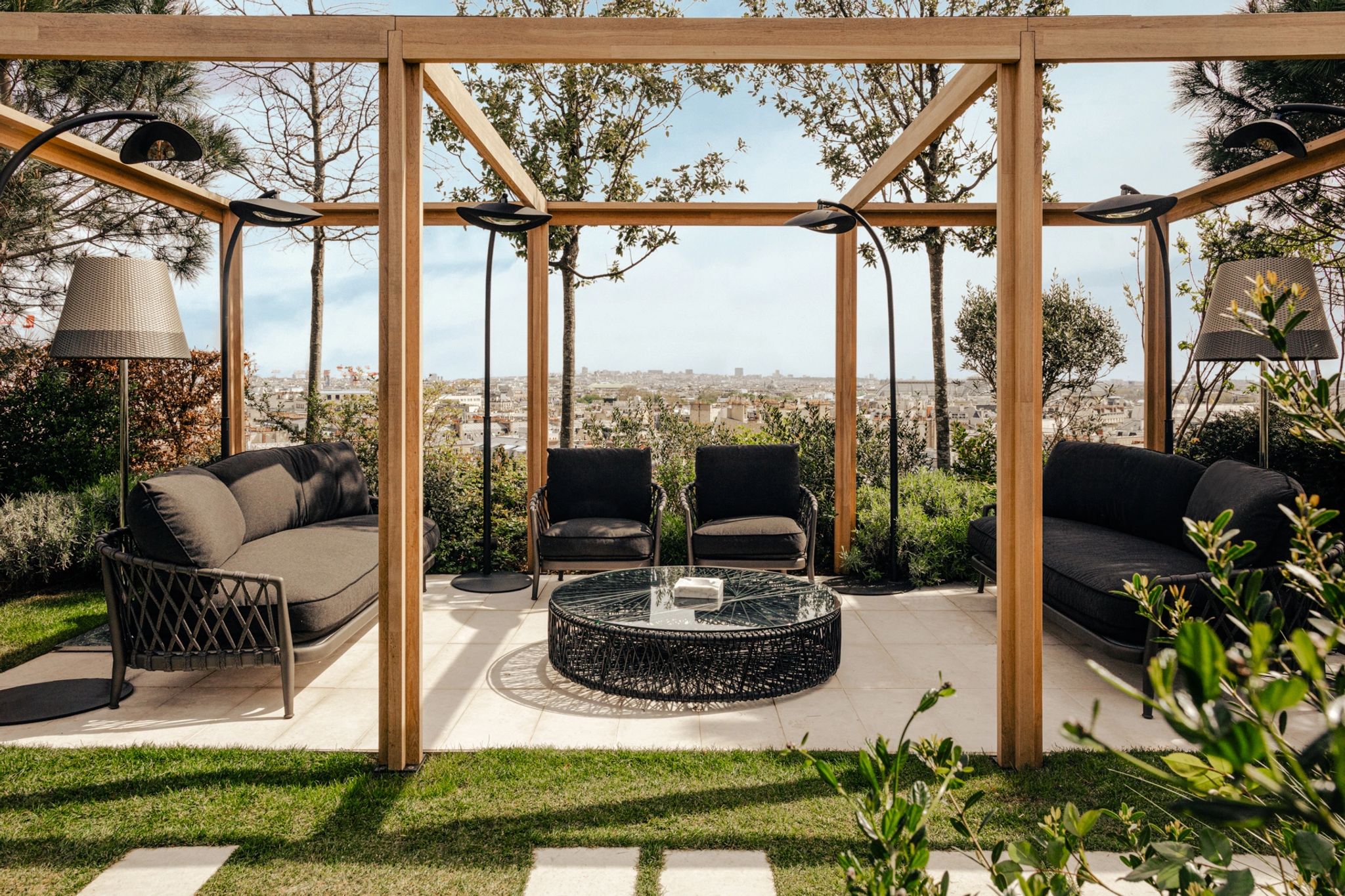 Bvlgari Penthouse jardim privativo – jardim mobiliado – jardim vista paris