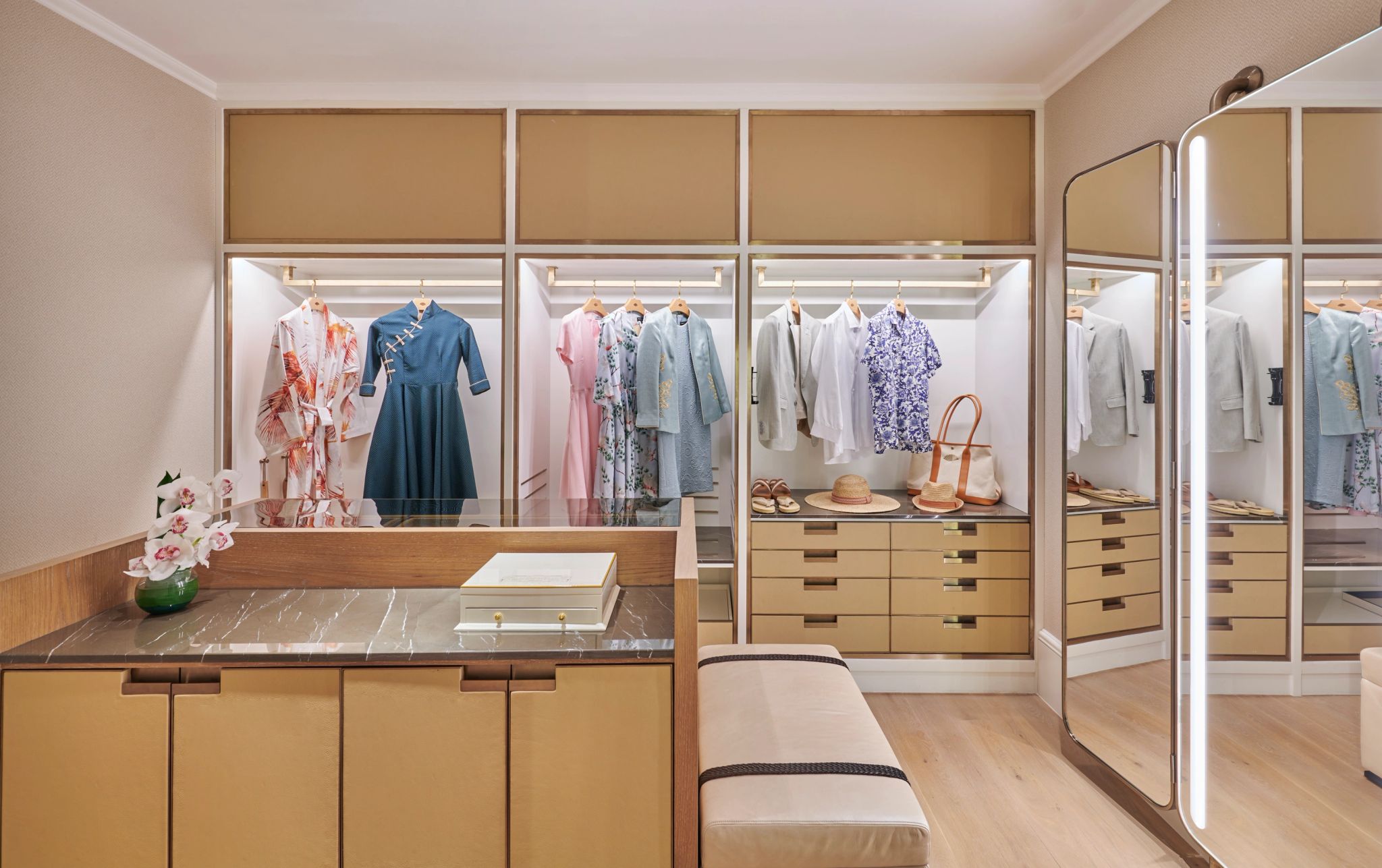 Royal Suite closet moderno - closet espaçoso - dressing area