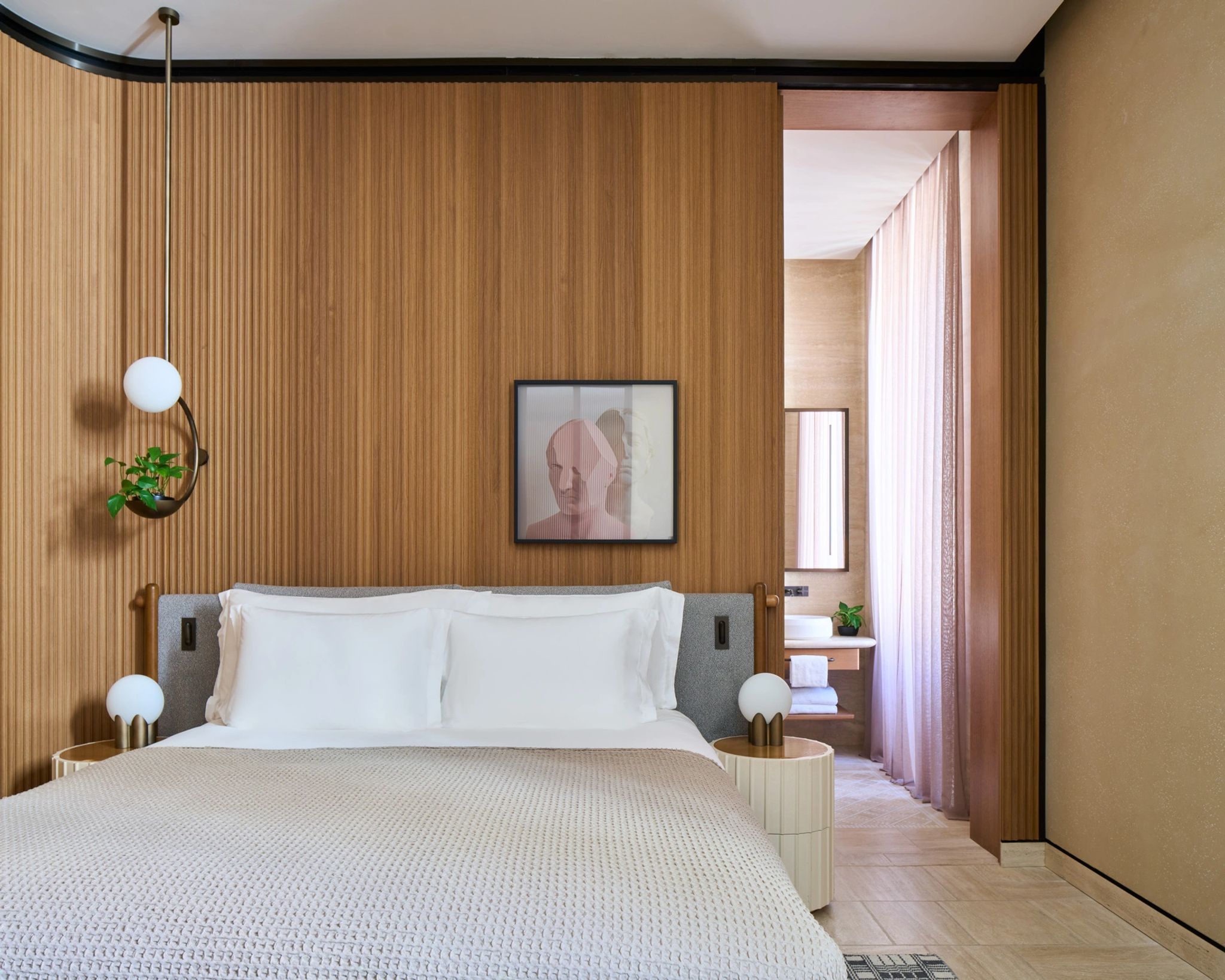 Deluxe quarto do hotel - cama king-size - decoracao premium