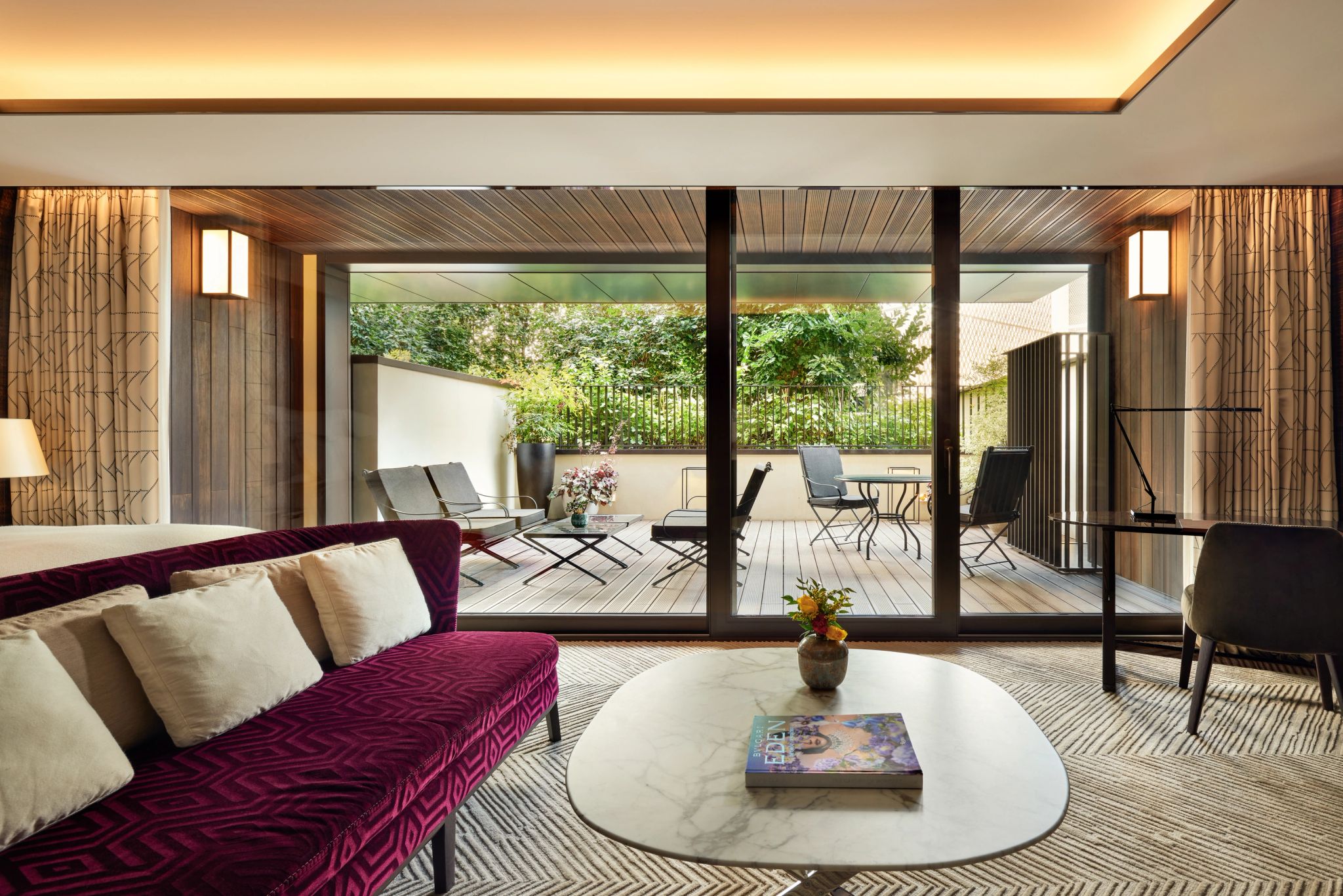 Junior Suite Terrace suite com terraço - terraço da suite – suite bulgari