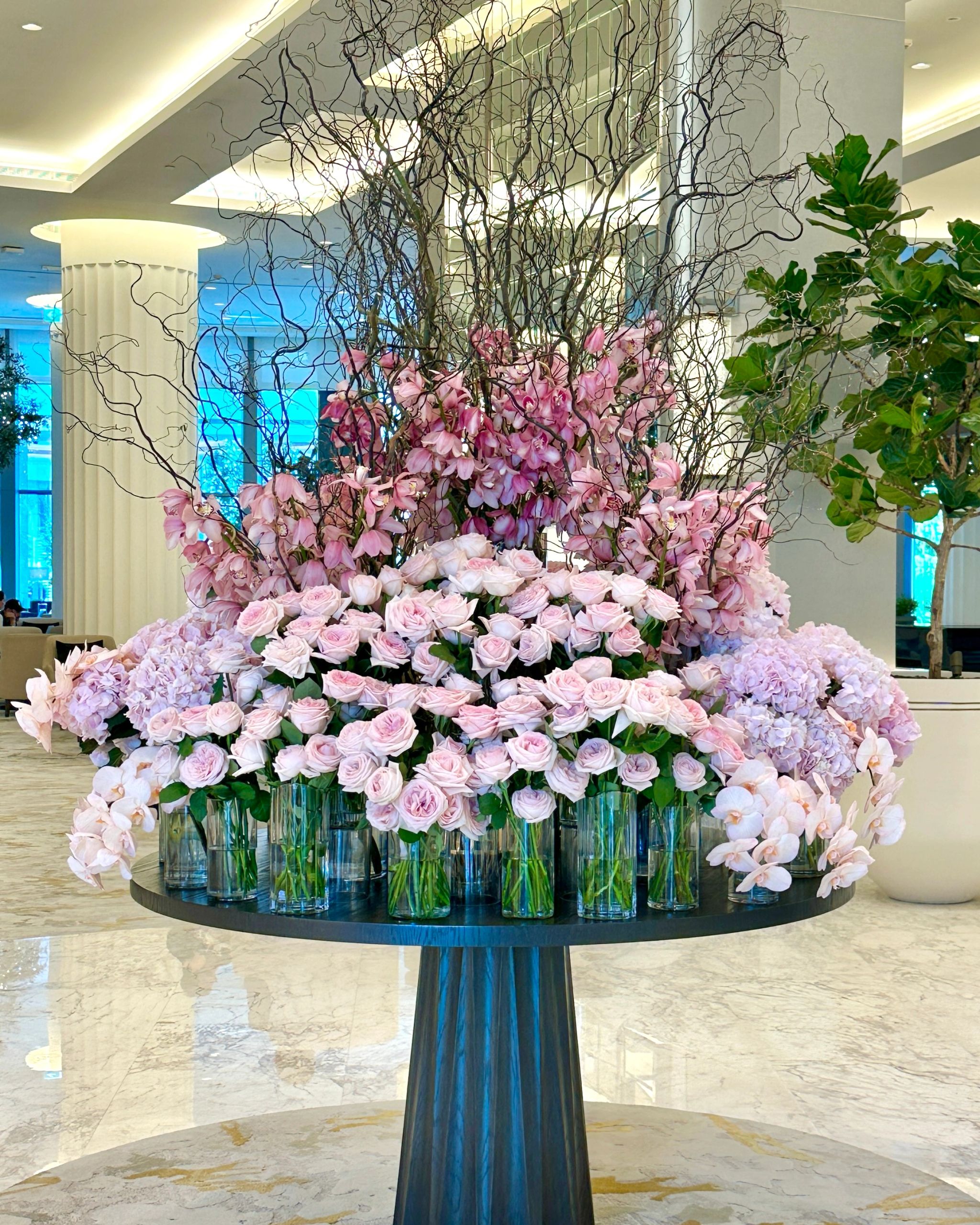 Address Downtown lobby de luxo - recepcao do hotel - design de interiores