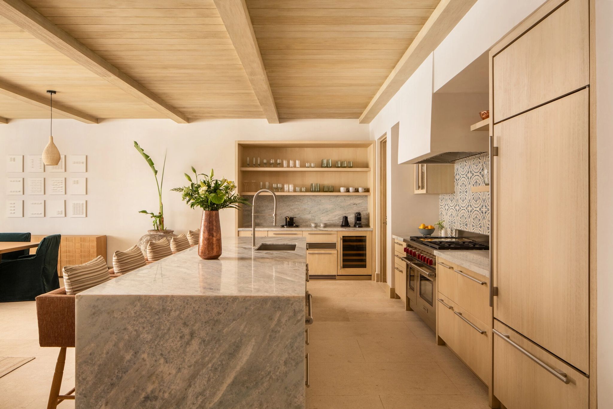 Oceanfront Five Bedroom Residence Pool sala de jantar - area gourmet - cozinha equipada