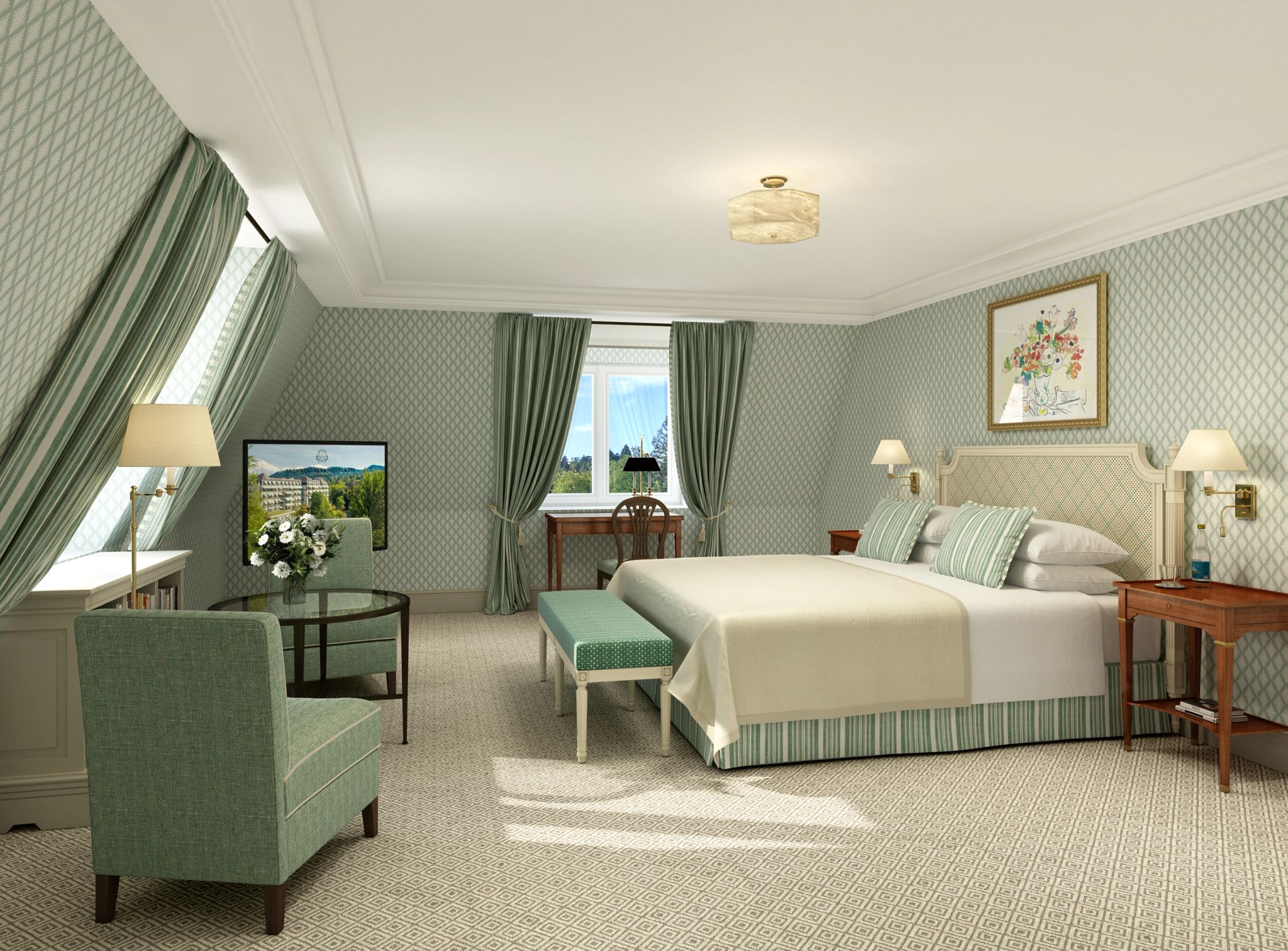 suite do hotel - decoracao luxo - cama king-size