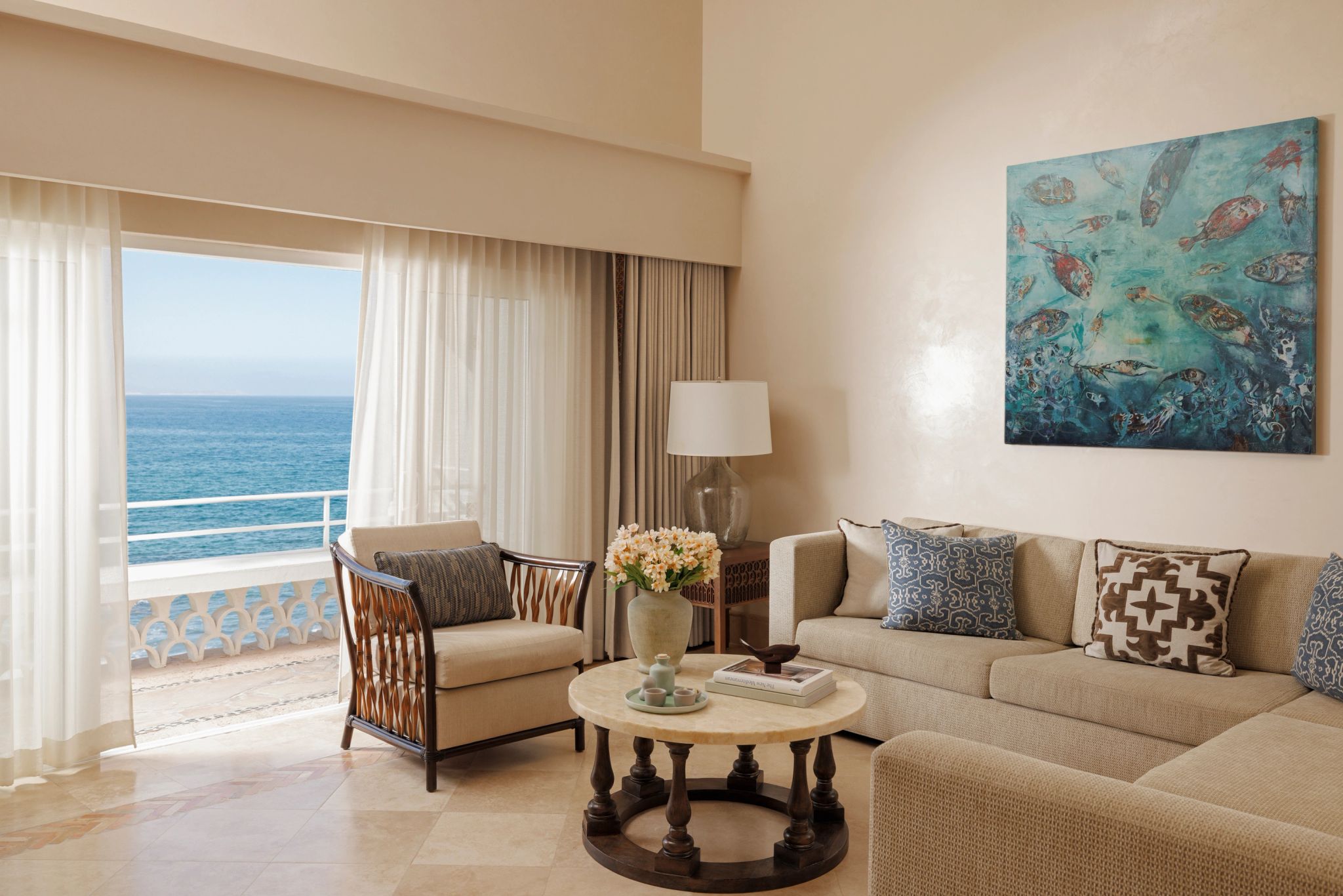  suite vista mar – sala de estar suite – design de luxo