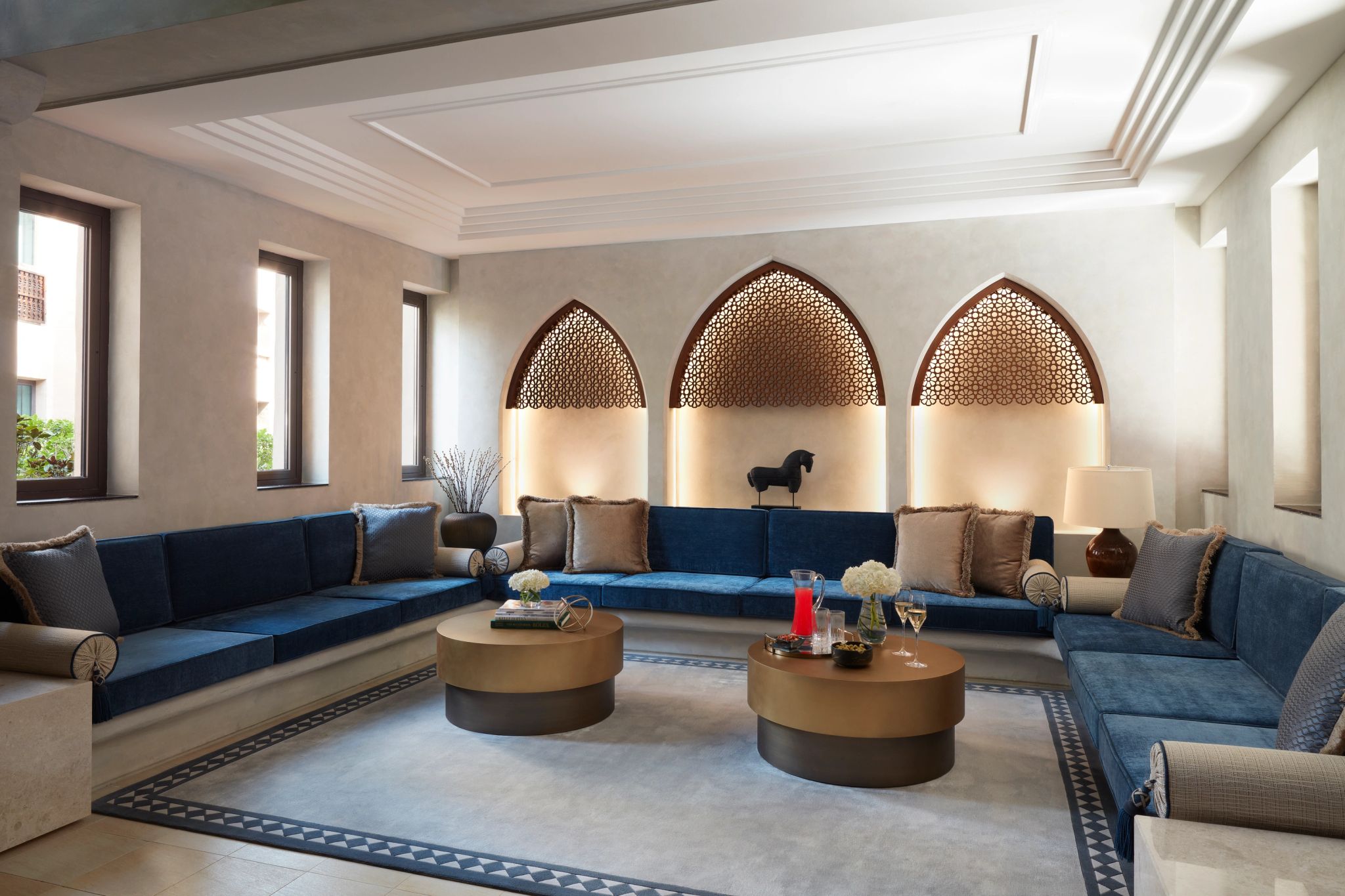 quarto de luxo - sala de estar - design arabe