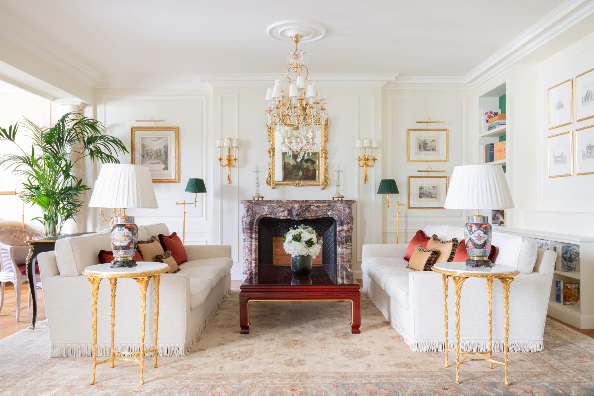 sala de estar - sala com lareira - suite com sala