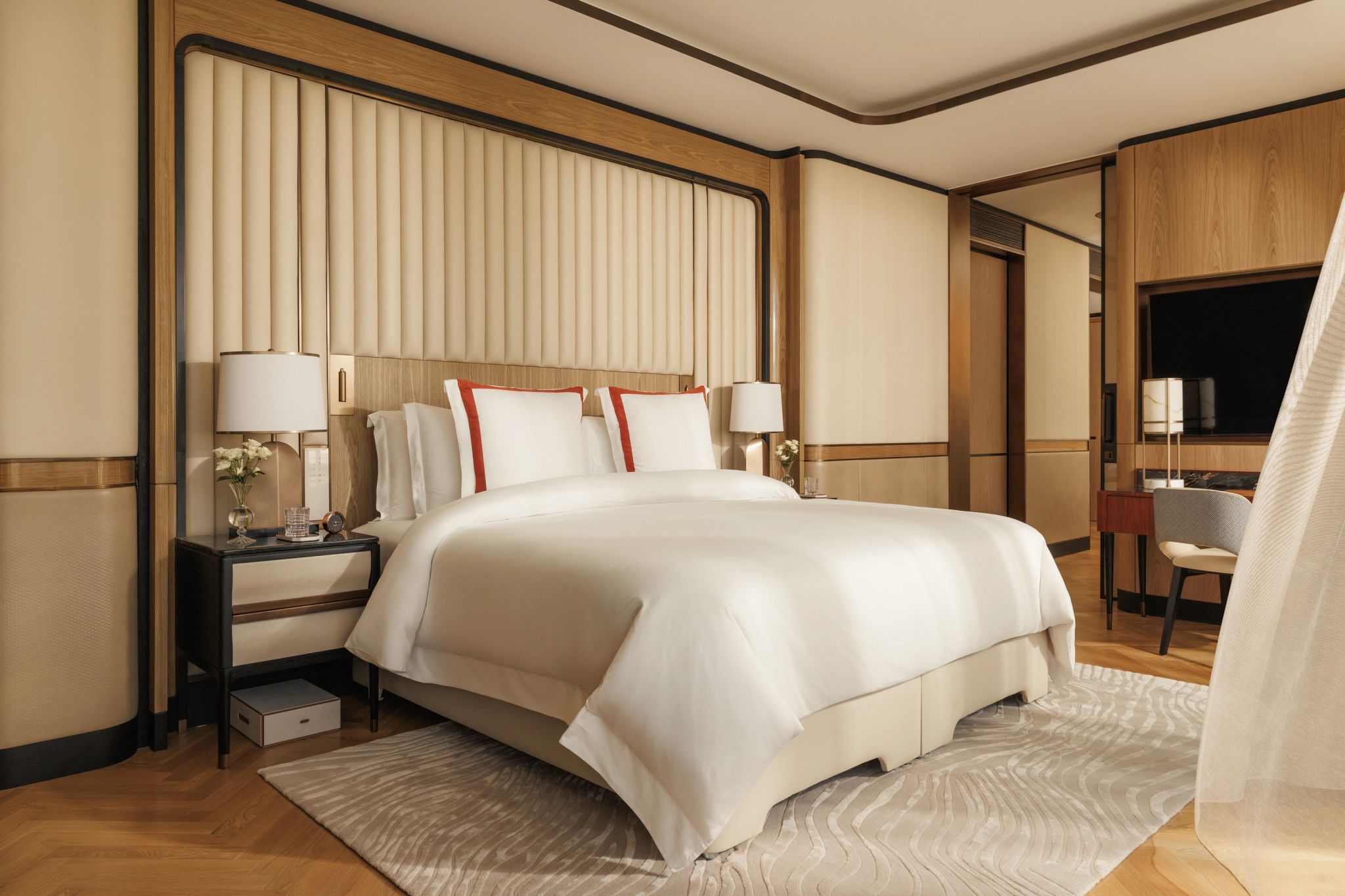 cama king-size - suite de casal - decoracao do hotel