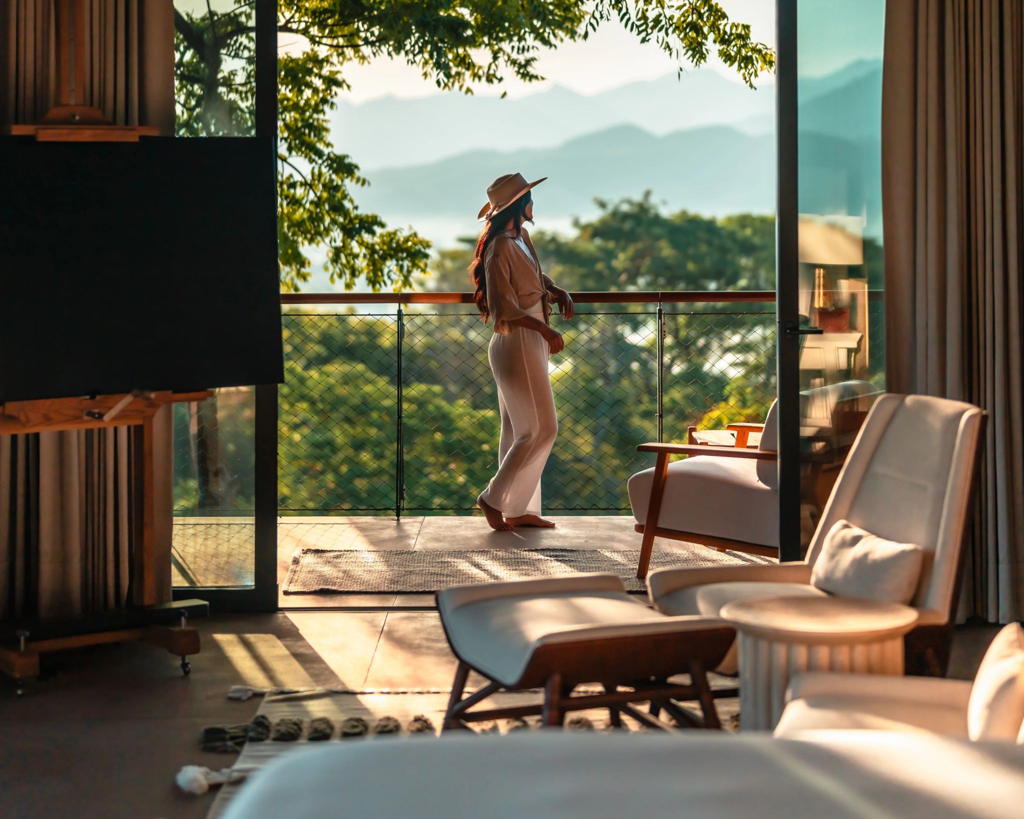 suite com varanda – suite com vista – suite casal - amenidaes modernas - vista floresta