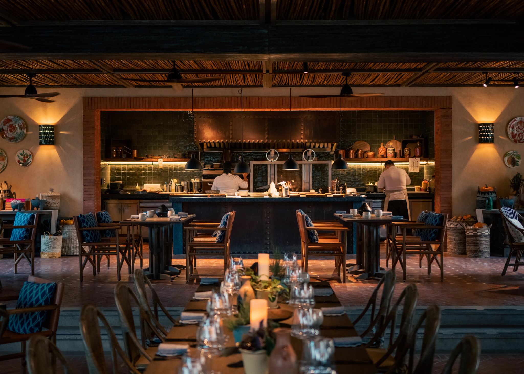 ambiente gourmet com chef ao vivo - culinaria mexicana - resort de luxo