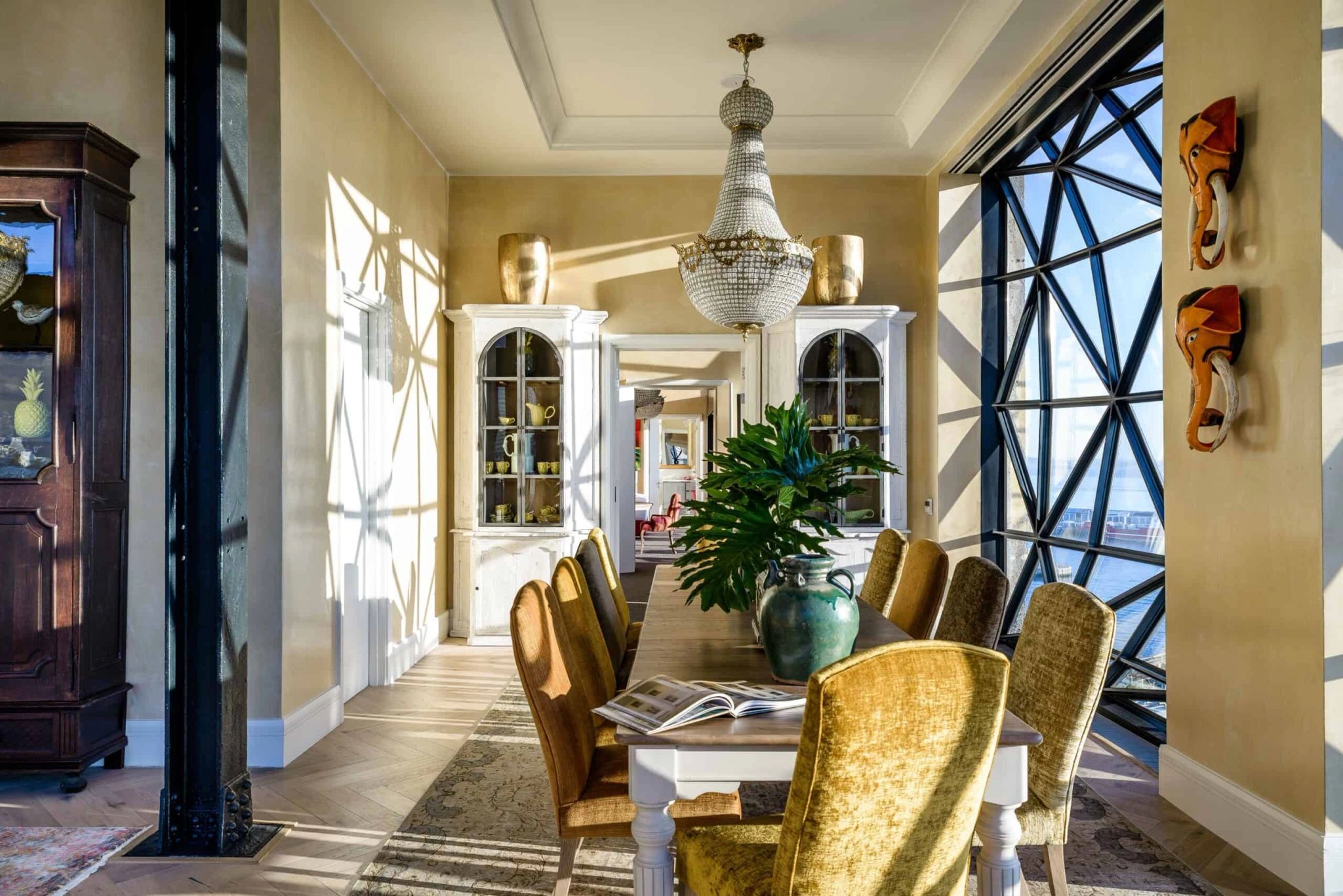 The Penthouse hospedagem de luxo - vista panoramica quarto - design de interiores hotel