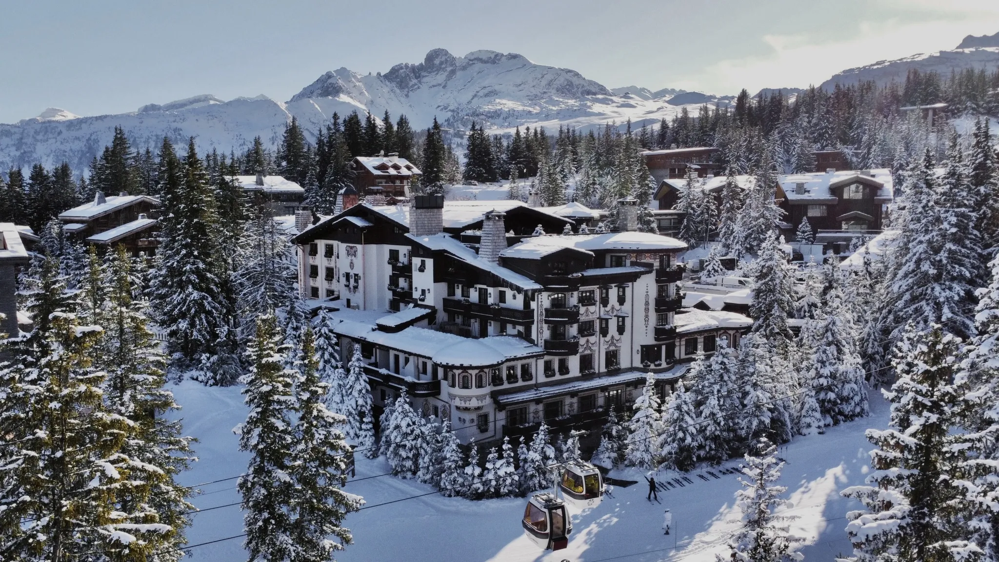 hotel na neve - airelles courchevel - alpes franceses