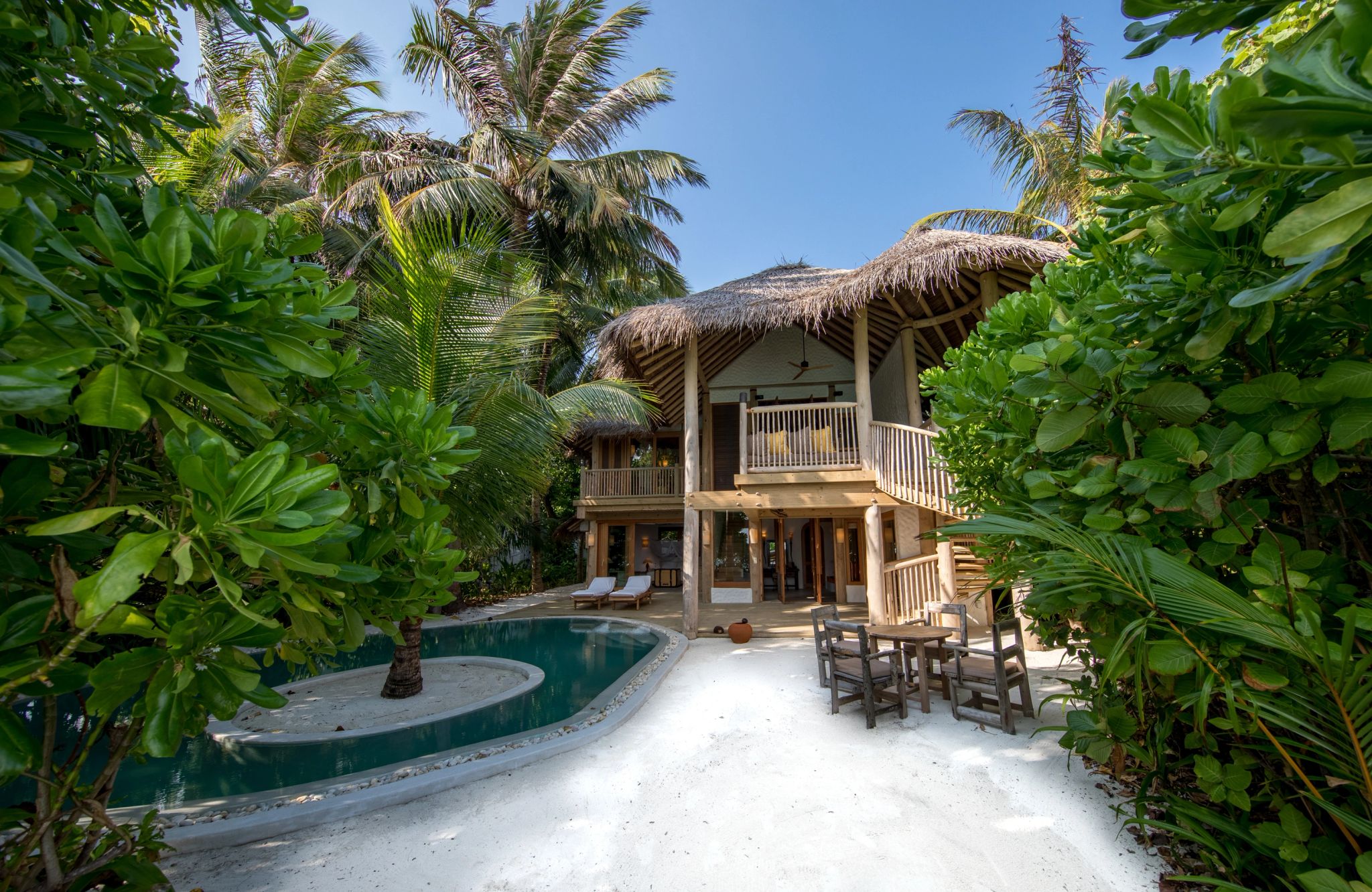 Two Bedroom Crusoe Residence Pool piscina privativa - resort exclusivo - hospedagem maldivas