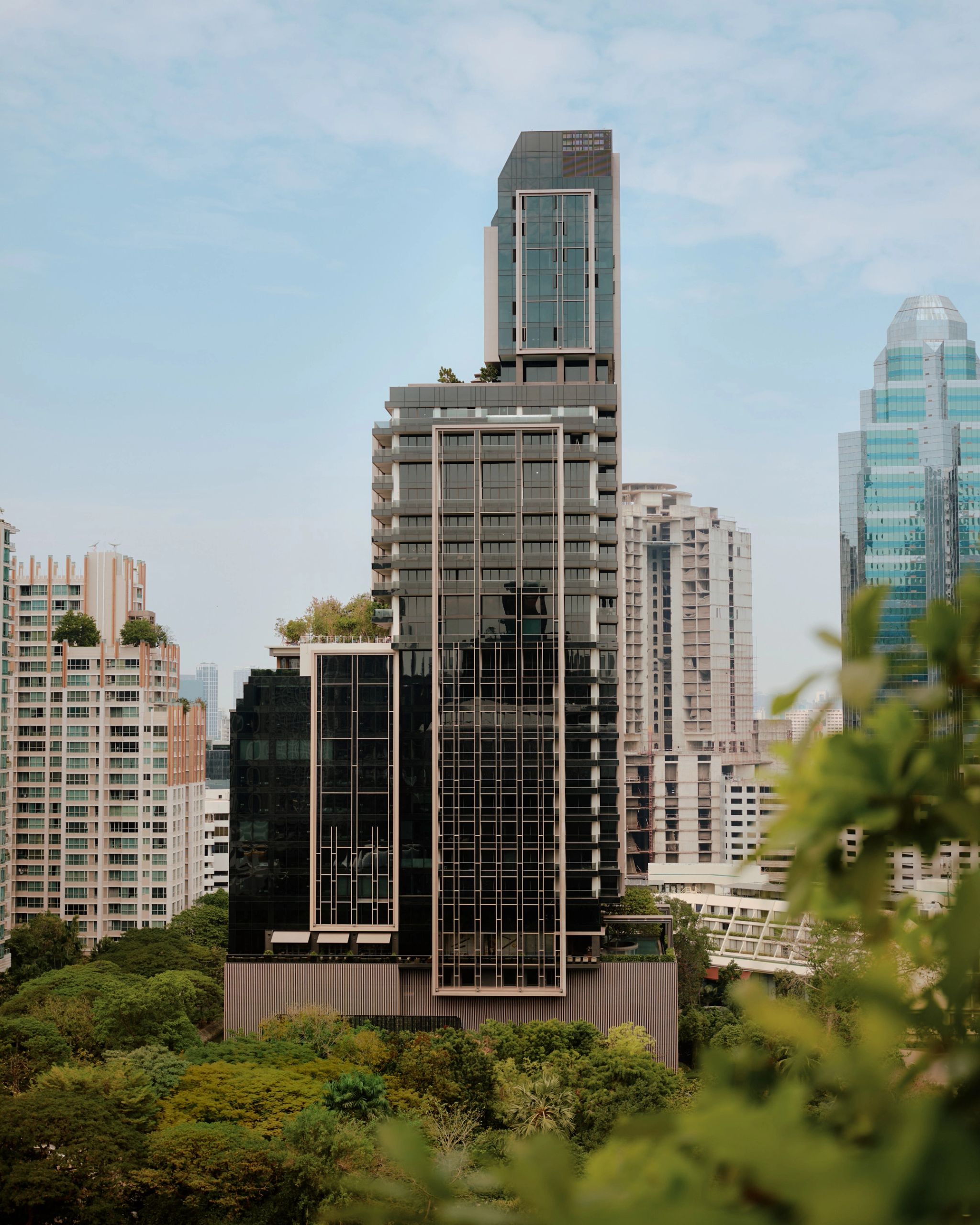 predio moderno - hotel de luxo - hospedagem bangkok