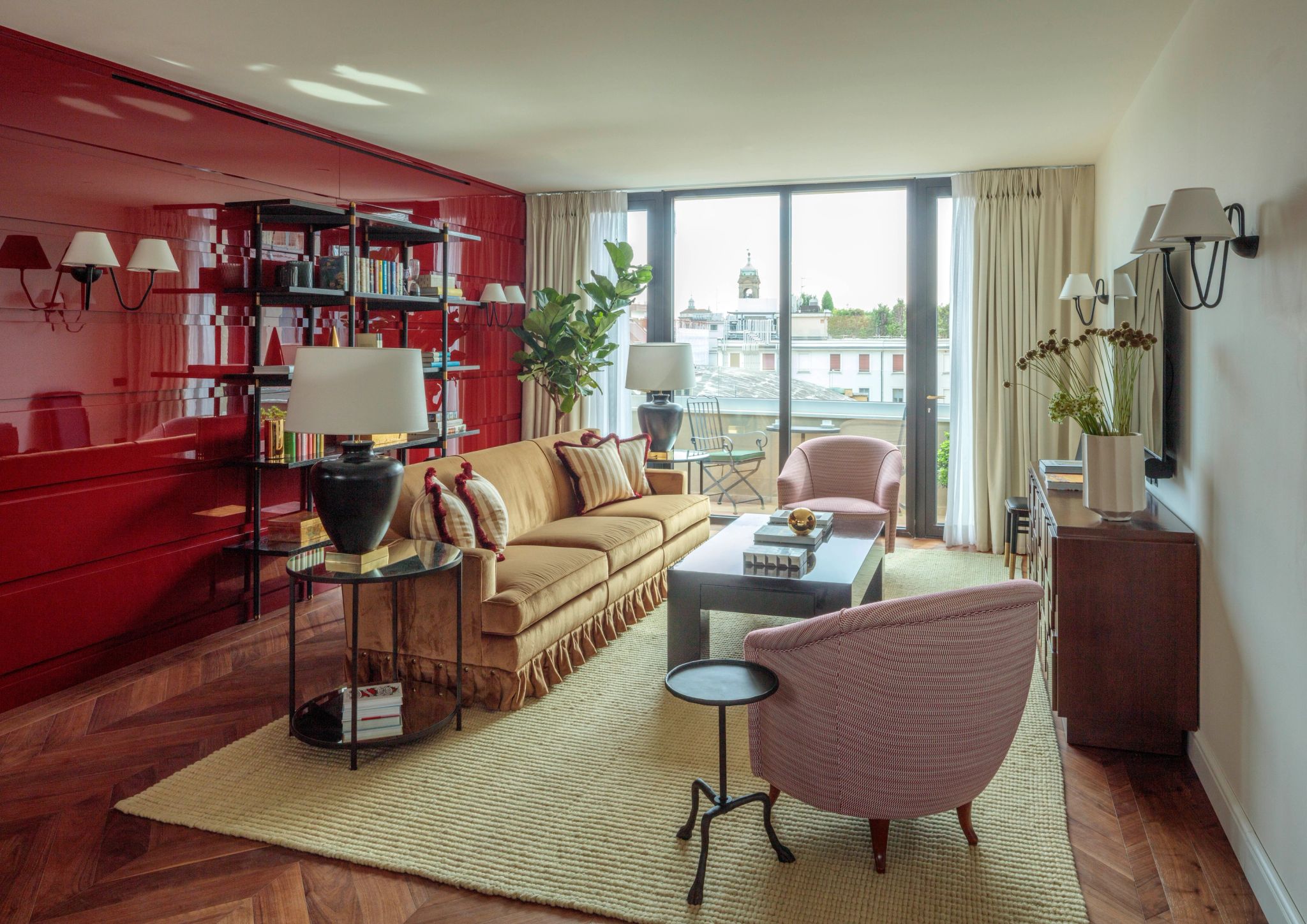 Tortona One Bedroom Apartment Balcony sala de estar - sala ampla - apartamento moderno