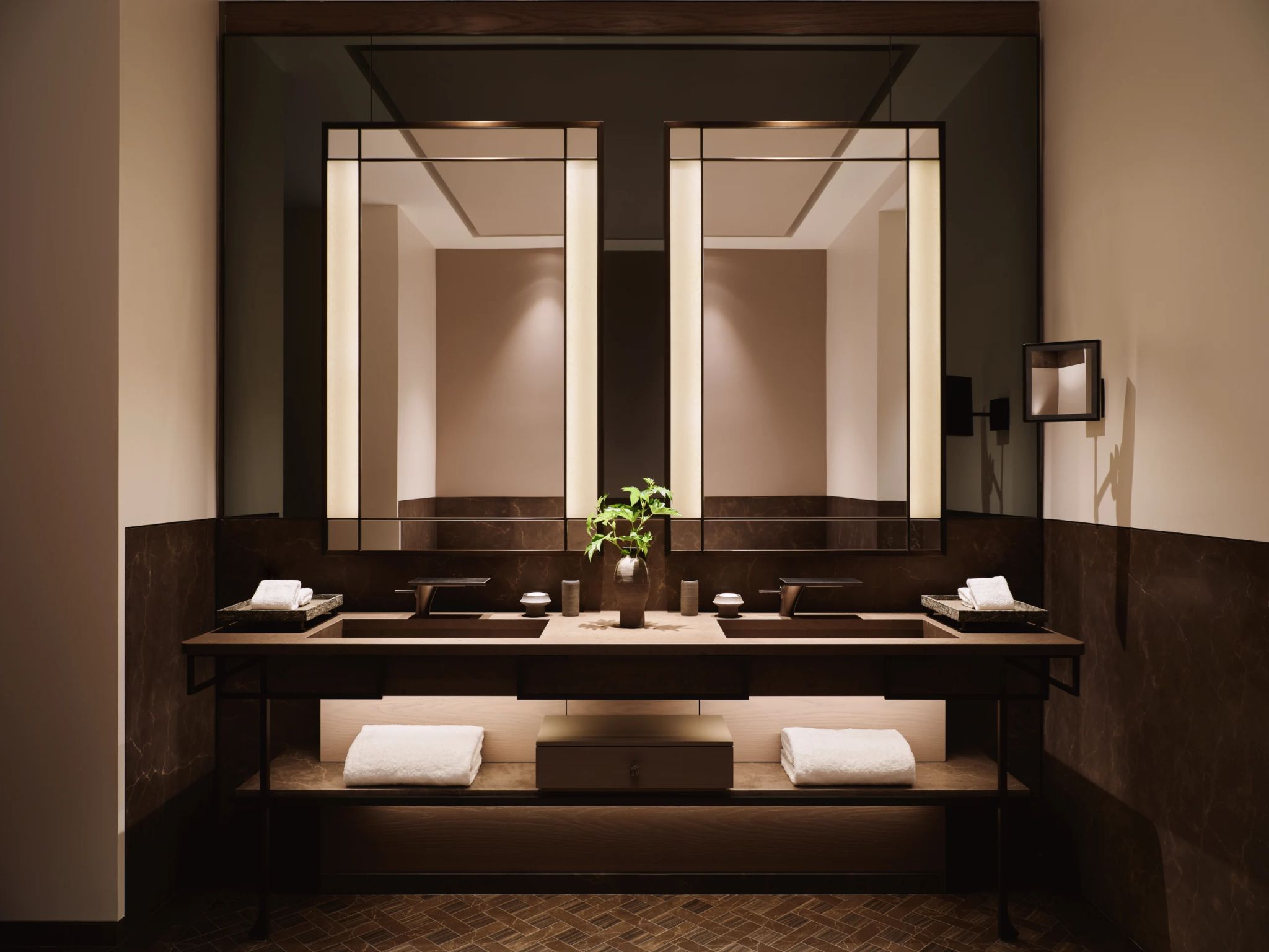 banheiro da suite - suite de luxo