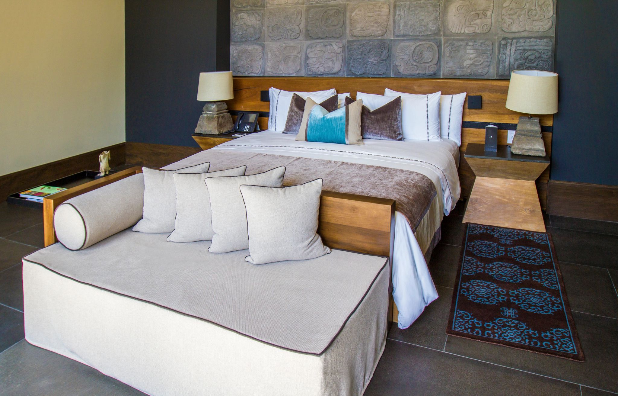 Private Pool Villa quarto amplo – quarto de luxo – cama de hotel