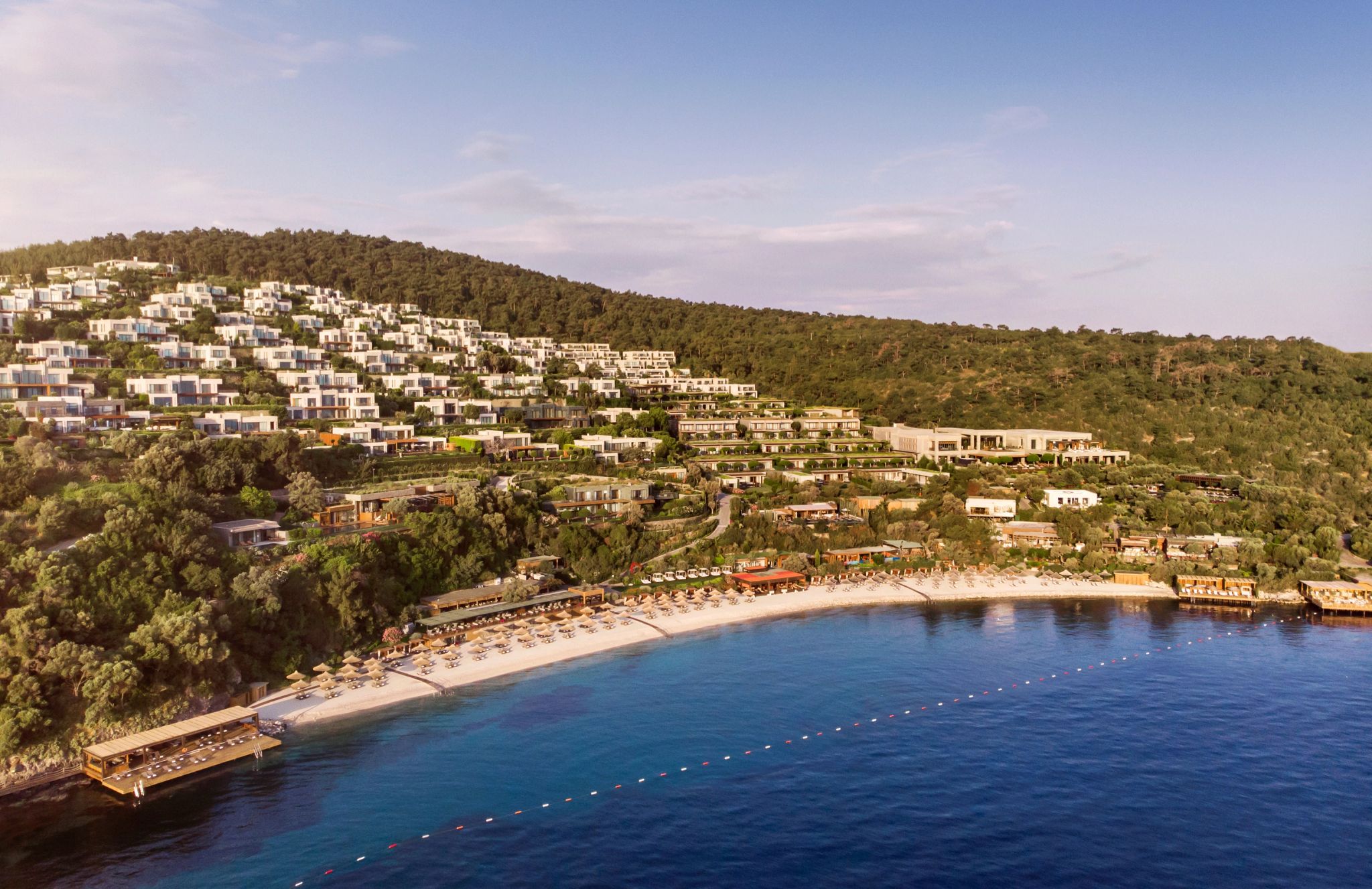 Vista aérea do resort praia privativa - hotel frente mar - natureza