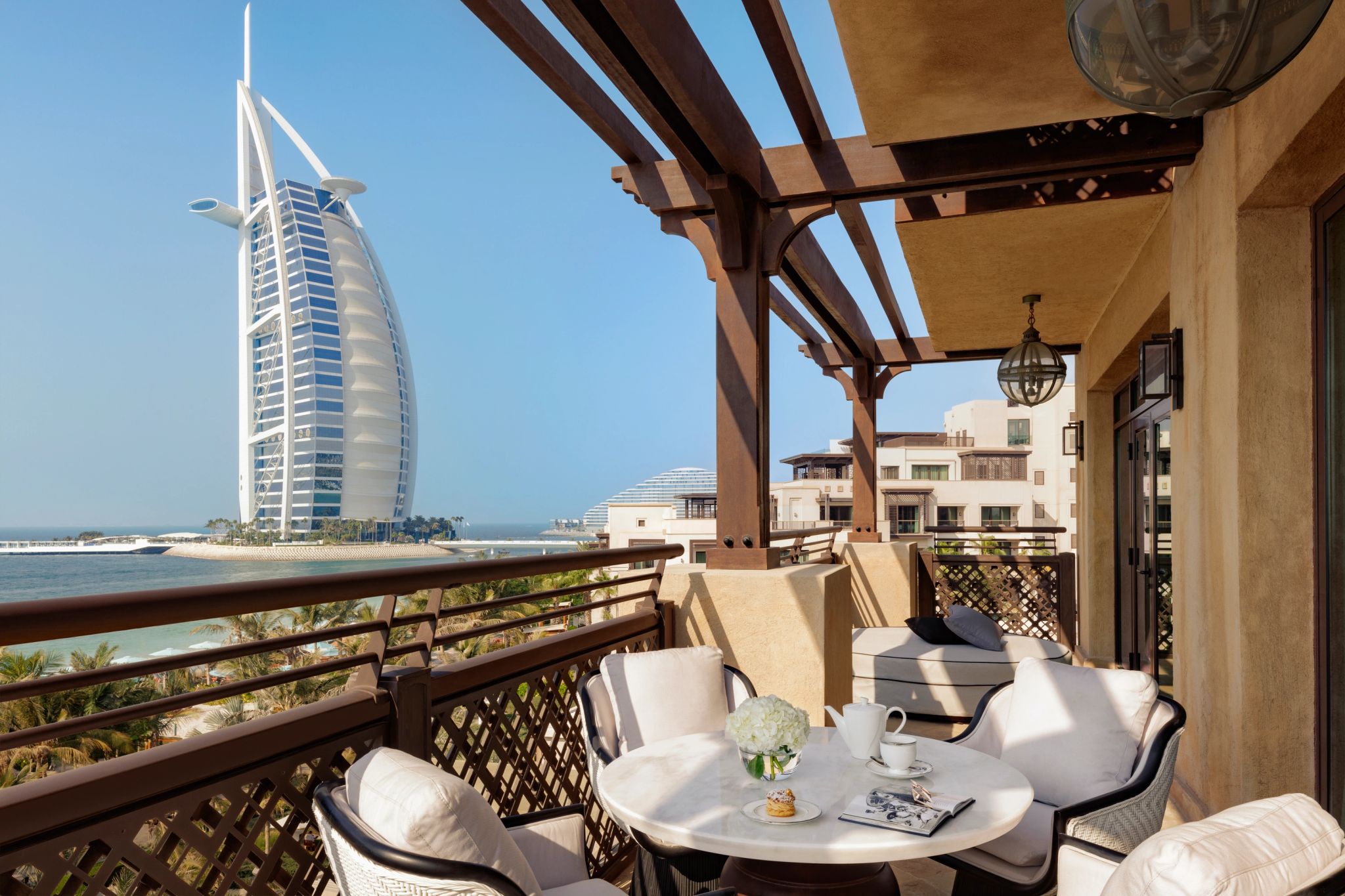 terraço vista burj al arab - suite com terraço - terraço privativo