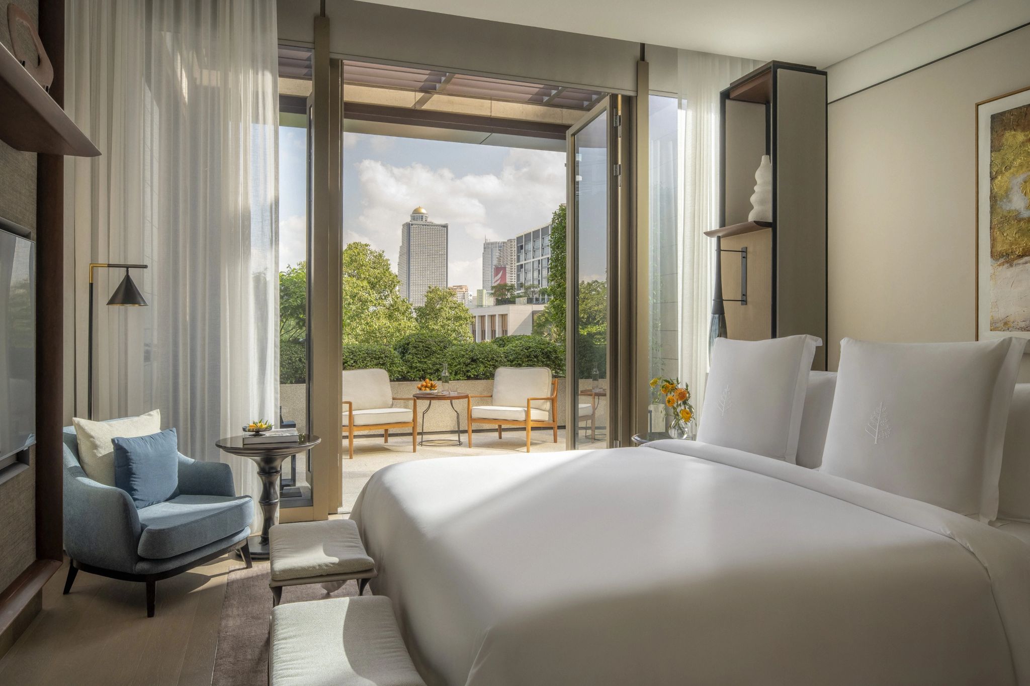 Premier Balcony King cama king - quarto de luxo - decoraçao moderna - quarto com varanda