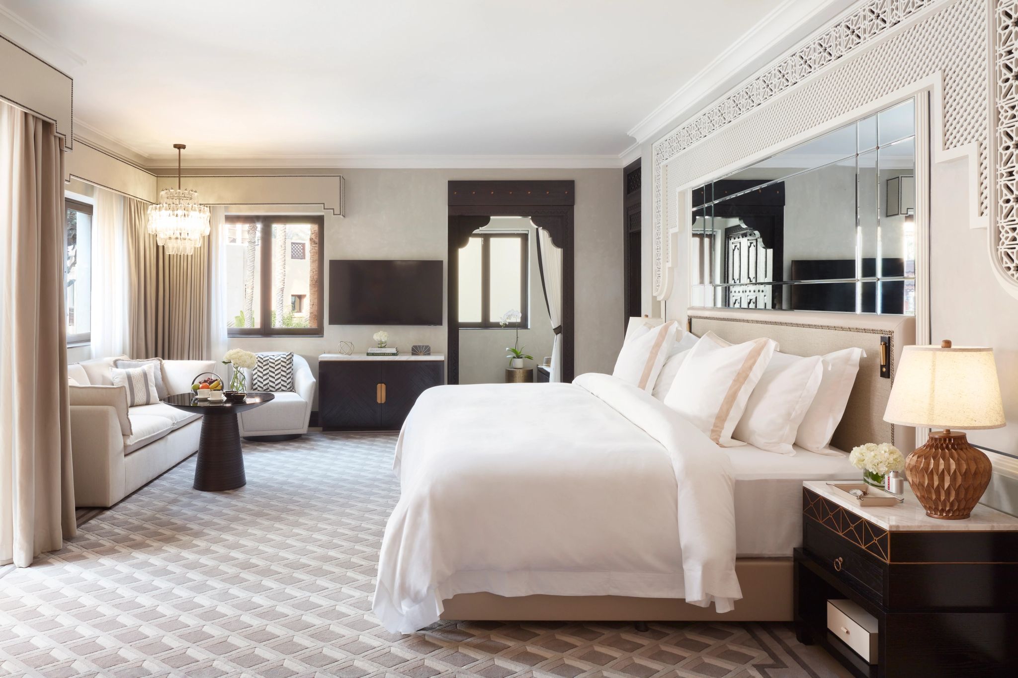 Palm House Lagoon cama de casal - decoracao contemporanea - quarto premium