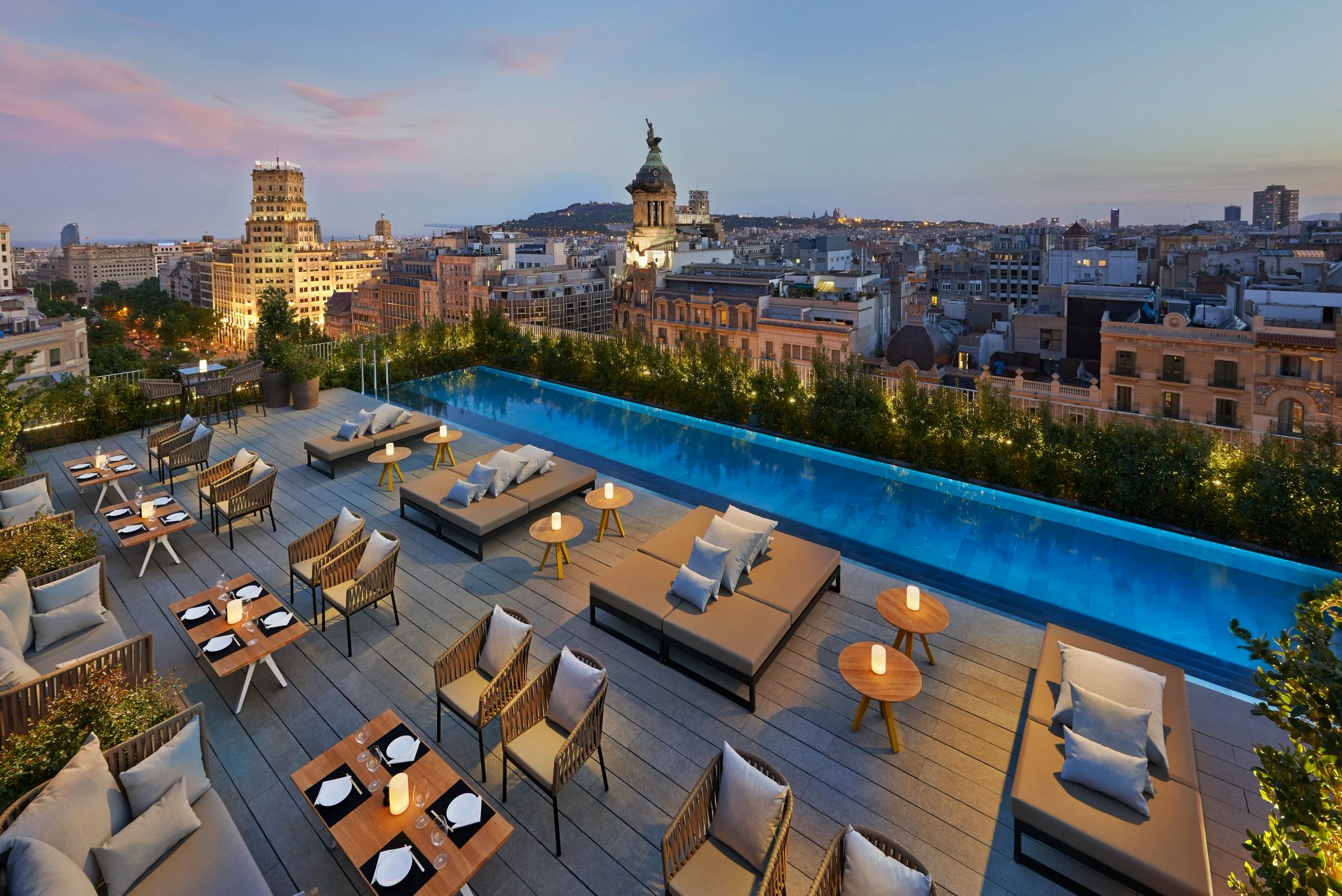 terraço do hotel - piscina no rooftop