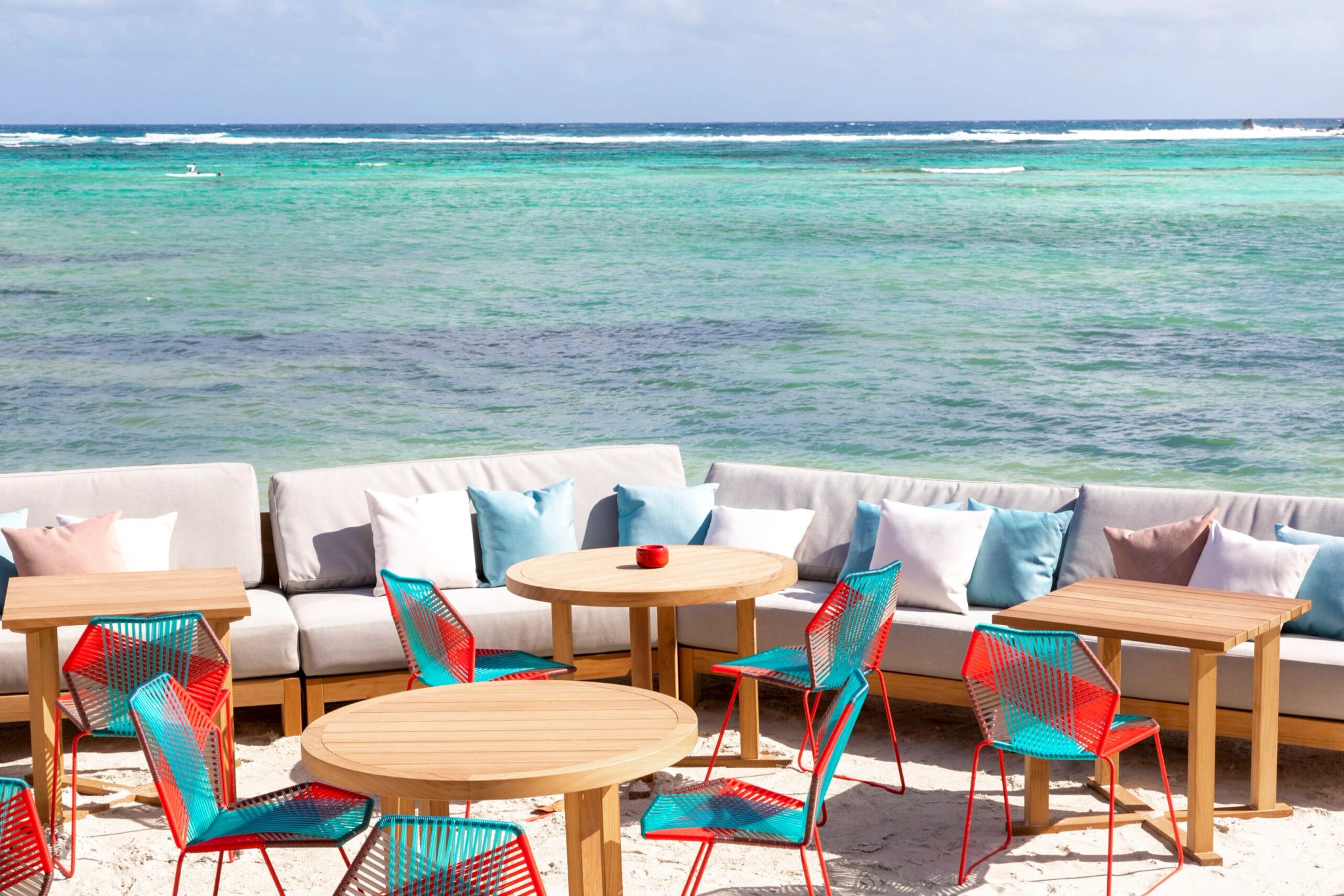 Restaurante Plage restaurante pe na areia - vista mar - mar do caribe - lounge na praia - praias do caribe