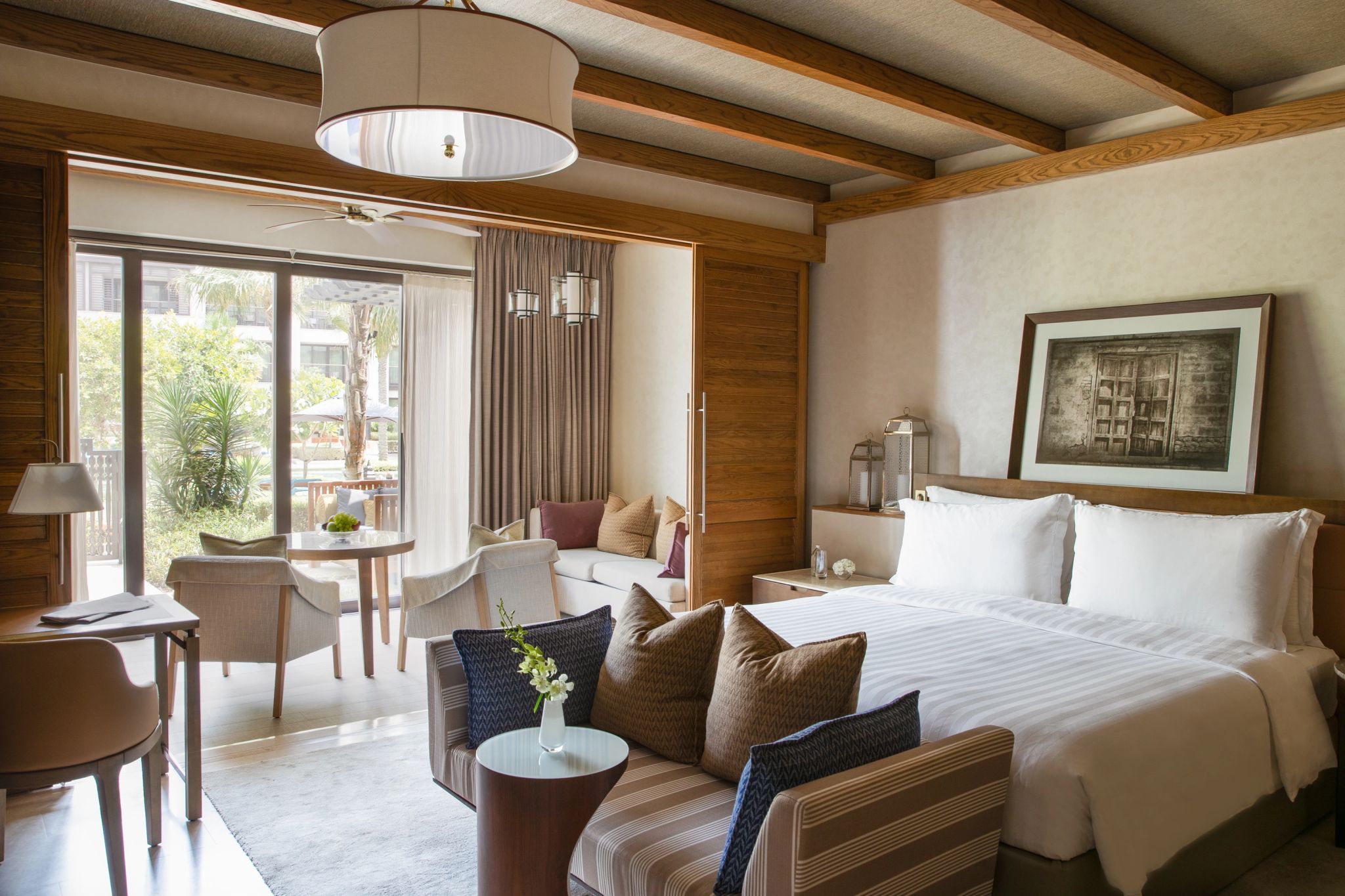 Pool Terrace quarto com terraço - quarto vista piscina – cama king