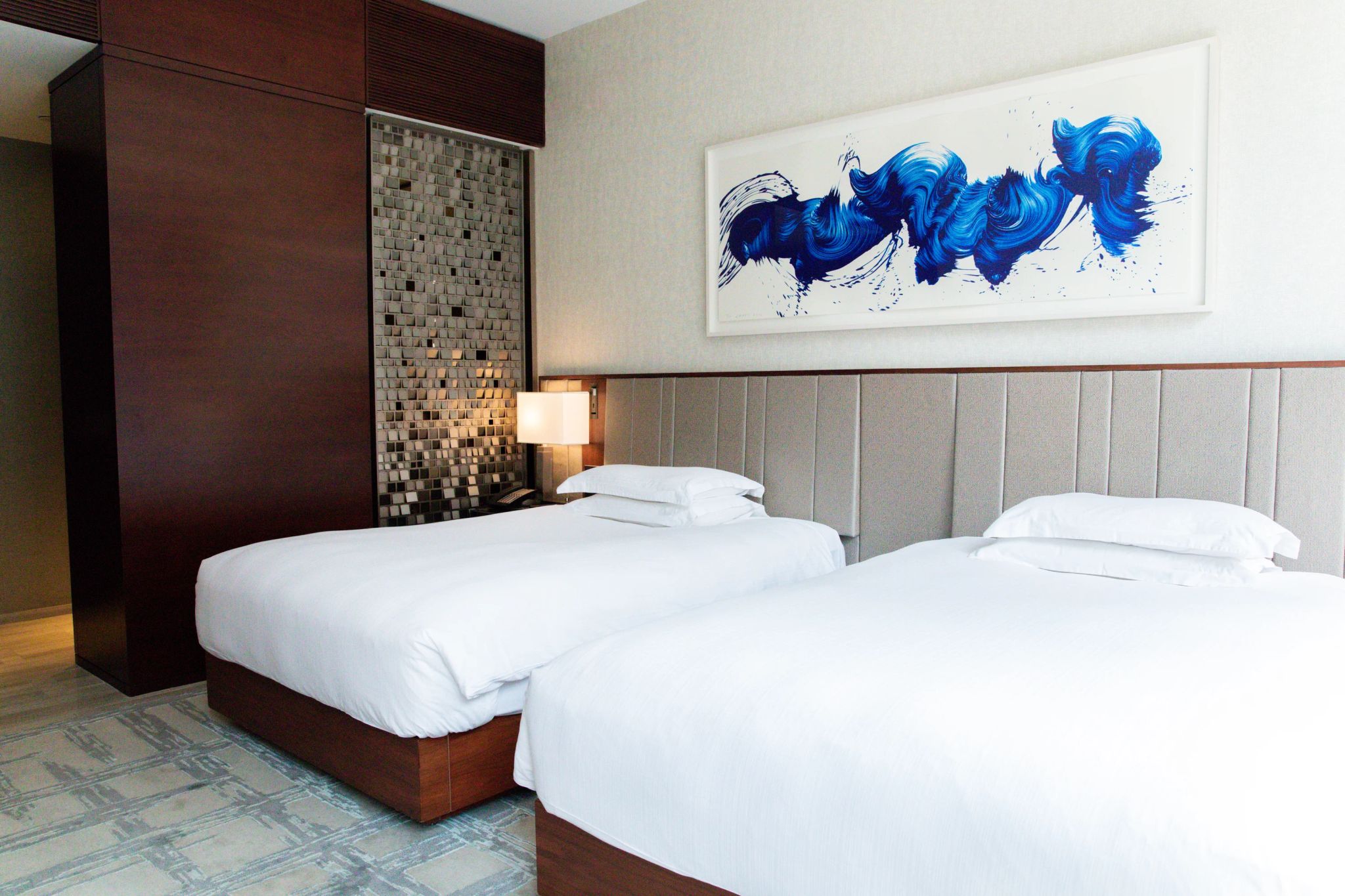 2 double beds - quartos park hyatt new york - quarto com duas camas - quarto em nova york