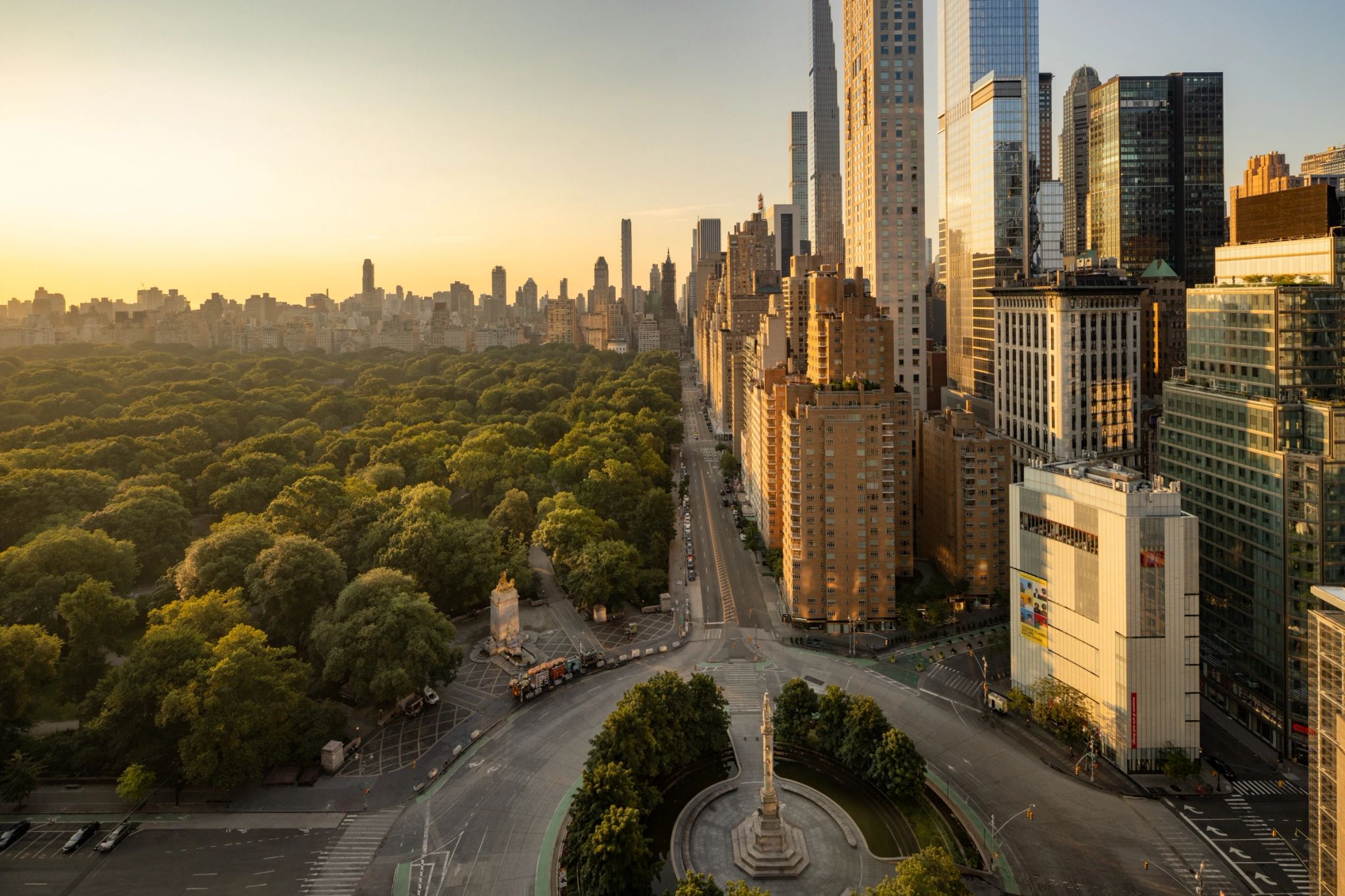 vista aerea central park - hotel perto do central park - natureza