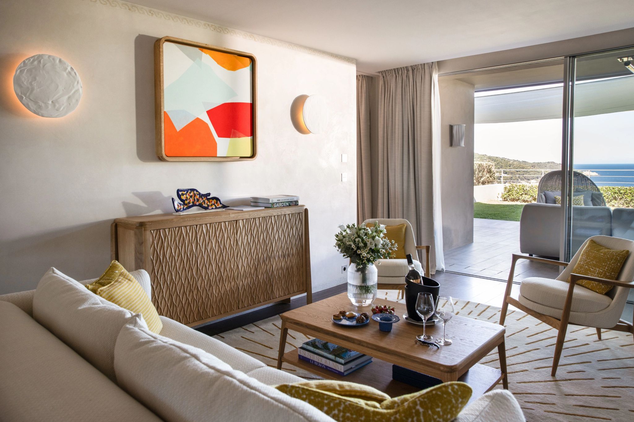 Volterra Suite sala de estar - sala moderna - sofa confortavel - suite com sala