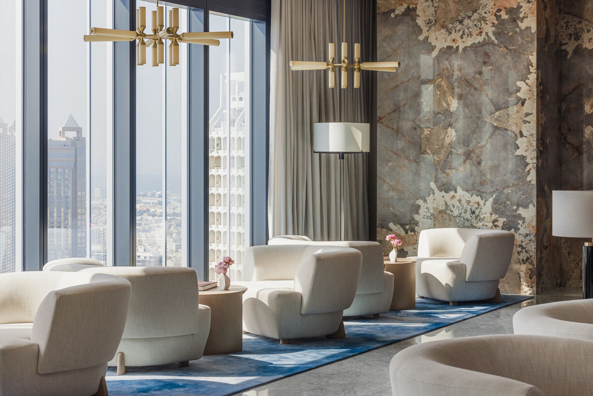 spa de luxo – sala de estar - decoraçao moderna