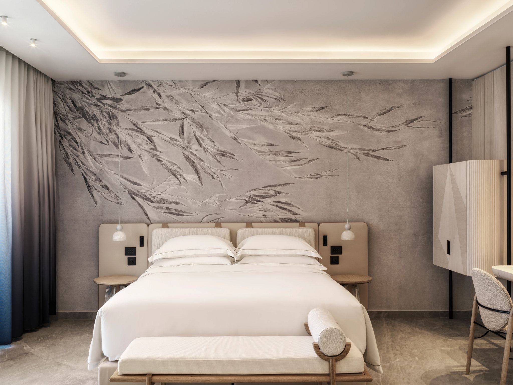 Delta Hot Tub Partial Sea View suite de luxo deos mykonos-cama king size-conforto premium