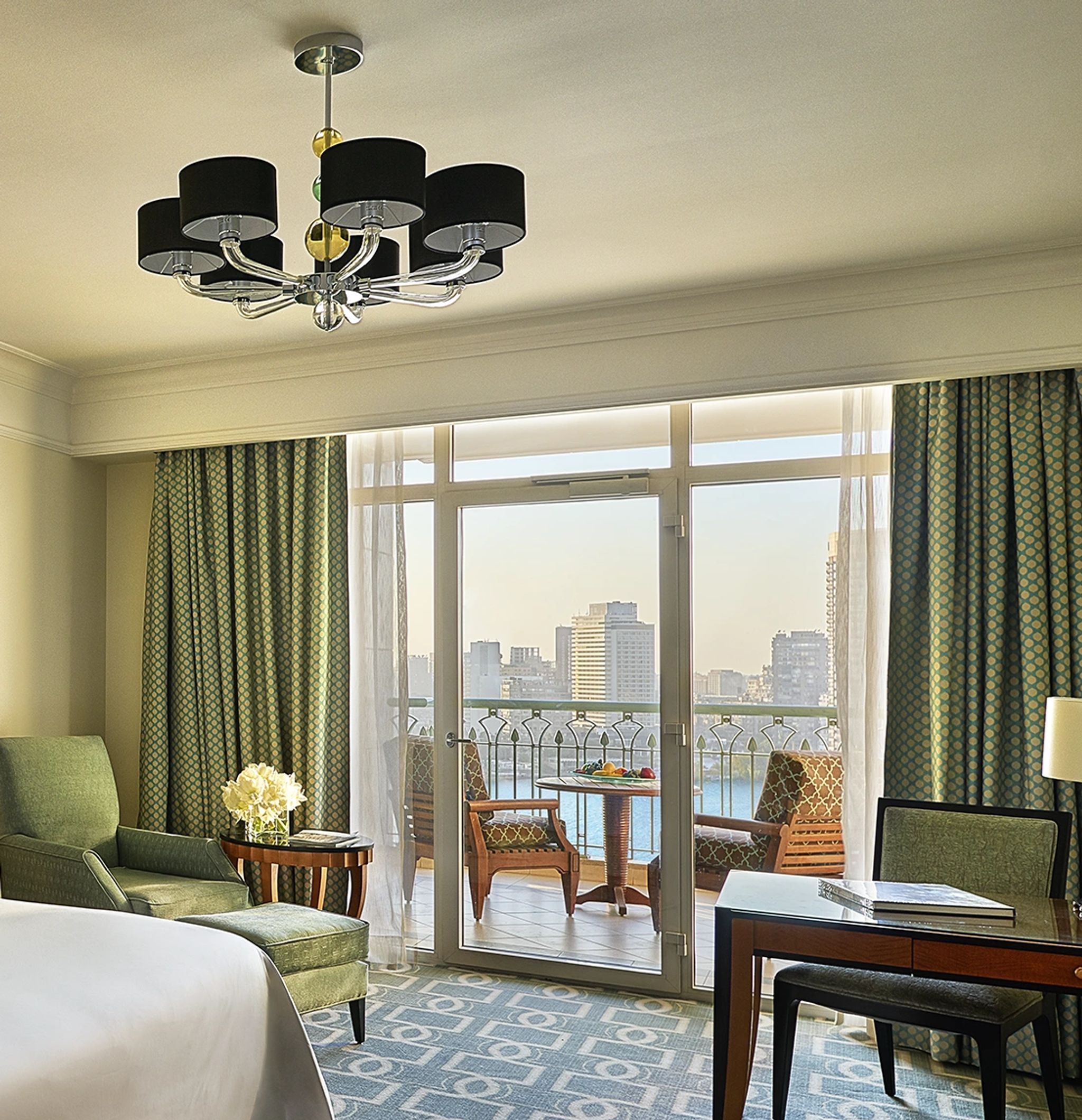 Nile View Twin cama twin – roupa de cama premium – iluminacao natural