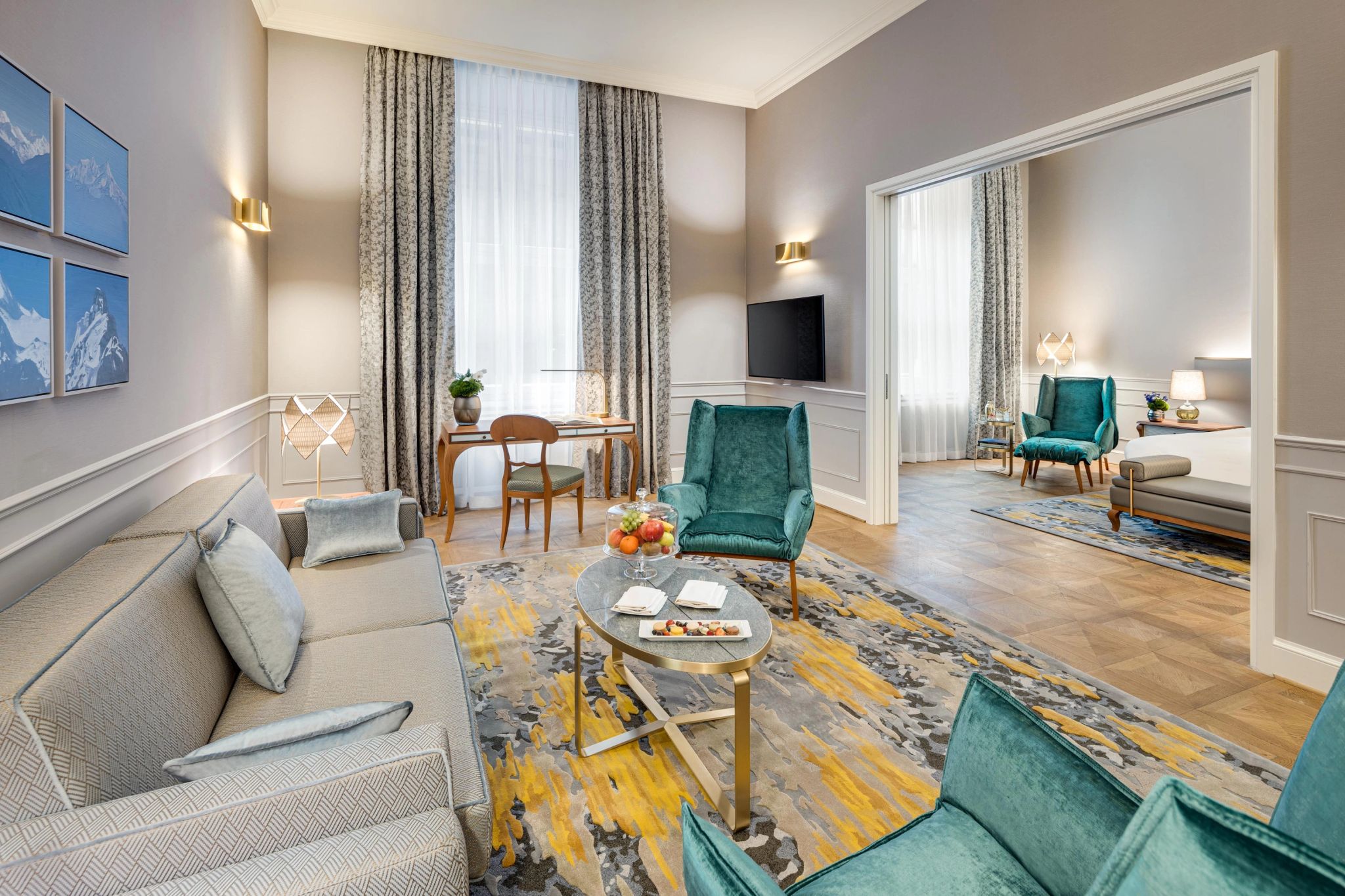 suite master - sala de estar - decoracao de luxo