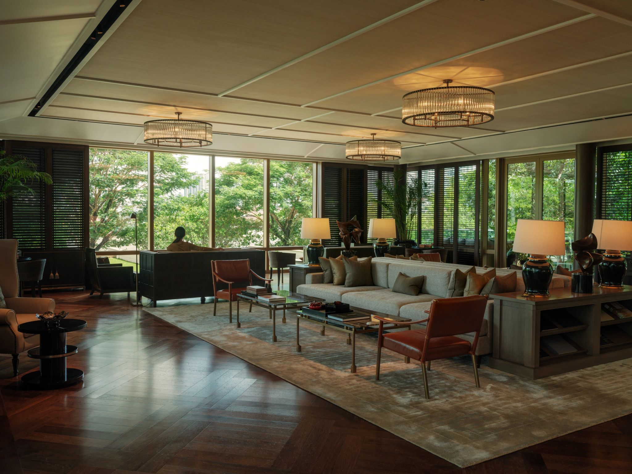 Espaço Living Room areas comuns hotel - sala moderna - hotel com club lounge