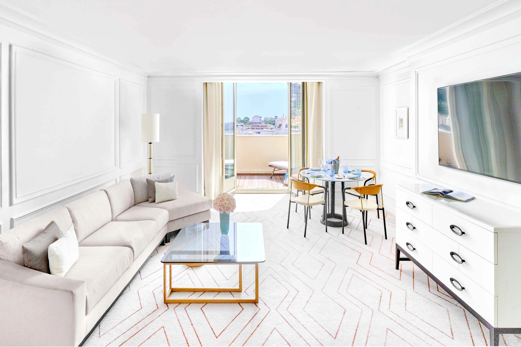 One Bedroom Suite City View Terrace sala de estar - sala de tv - sala moderna