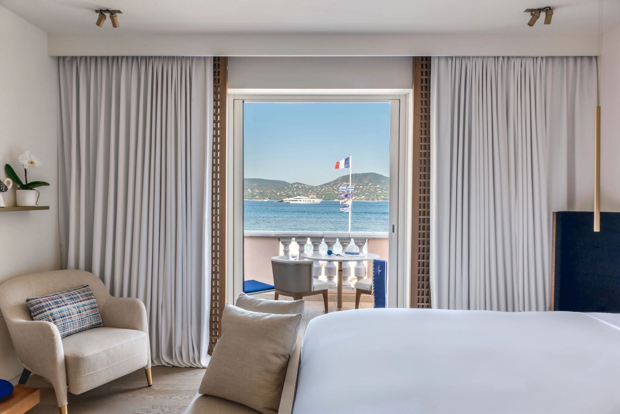 quarto vista st tropez – vista mar – quarto chique 