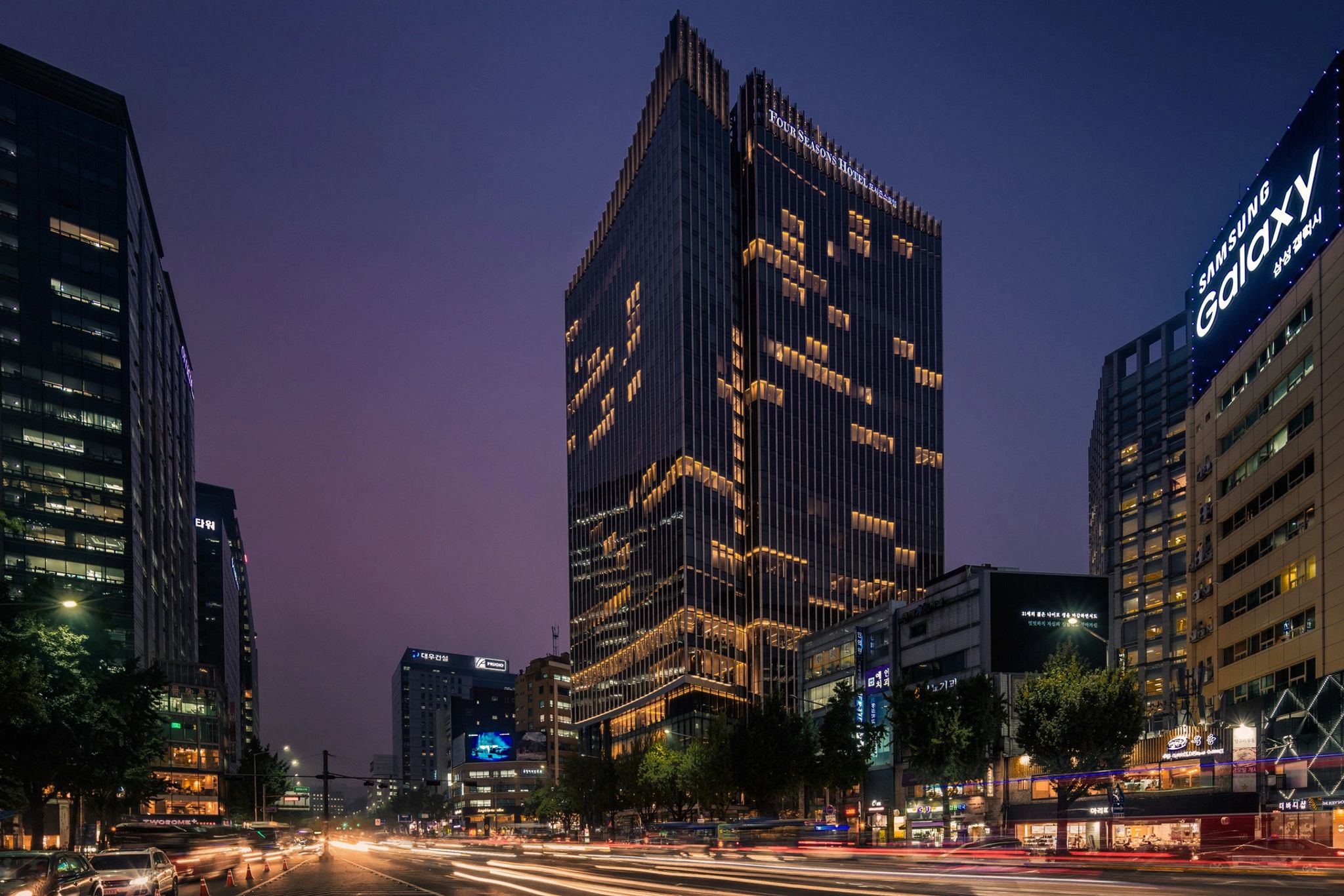 Four Seasons Seoul predio moderno - paisagem urbana - hotel bem localizado