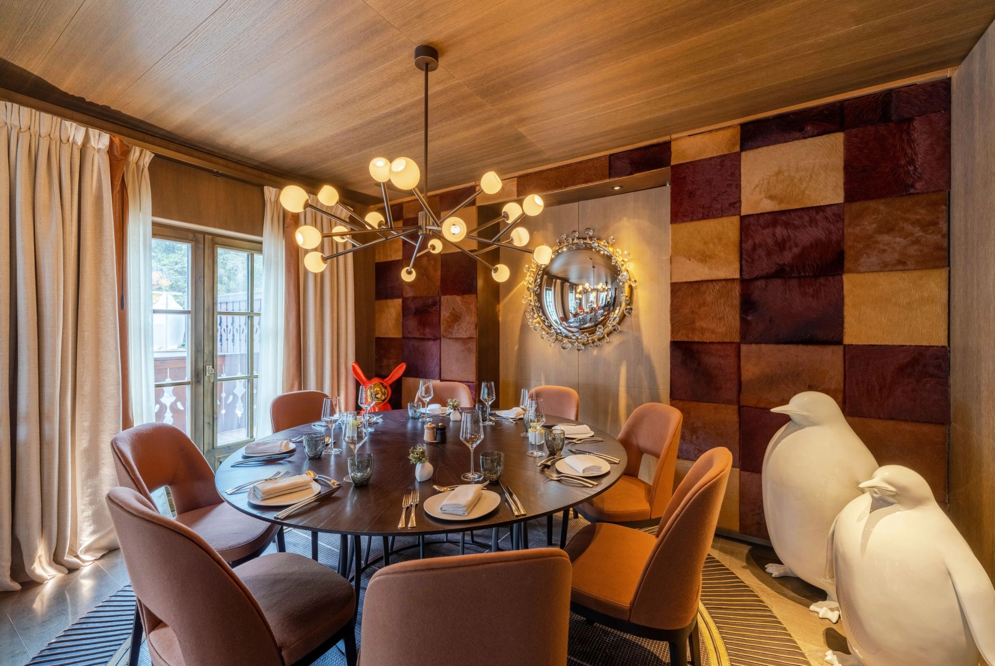 The Chalet jantar privativo – mesa de jantar – jantar na suite